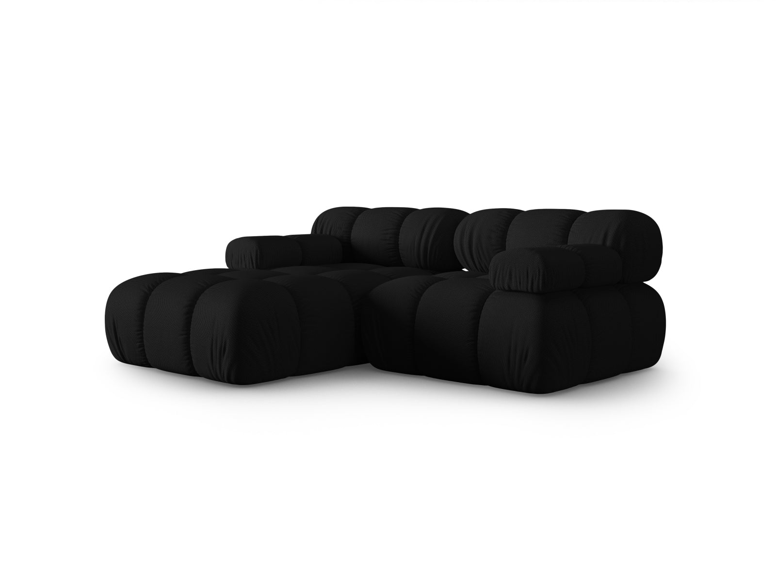 Bellis Modulares Ecksofa links 3 Sitzer 155cm in Black präsentiert im Onlineshop von KAQTU Design AG. Ecksofa links ist von Micadoni