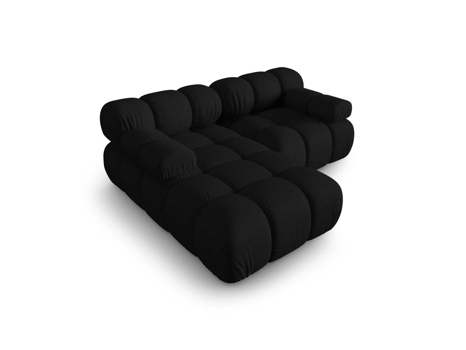 Bellis Modulares Ecksofa links 3 Sitzer 155cm in Black präsentiert im Onlineshop von KAQTU Design AG. Ecksofa links ist von Micadoni