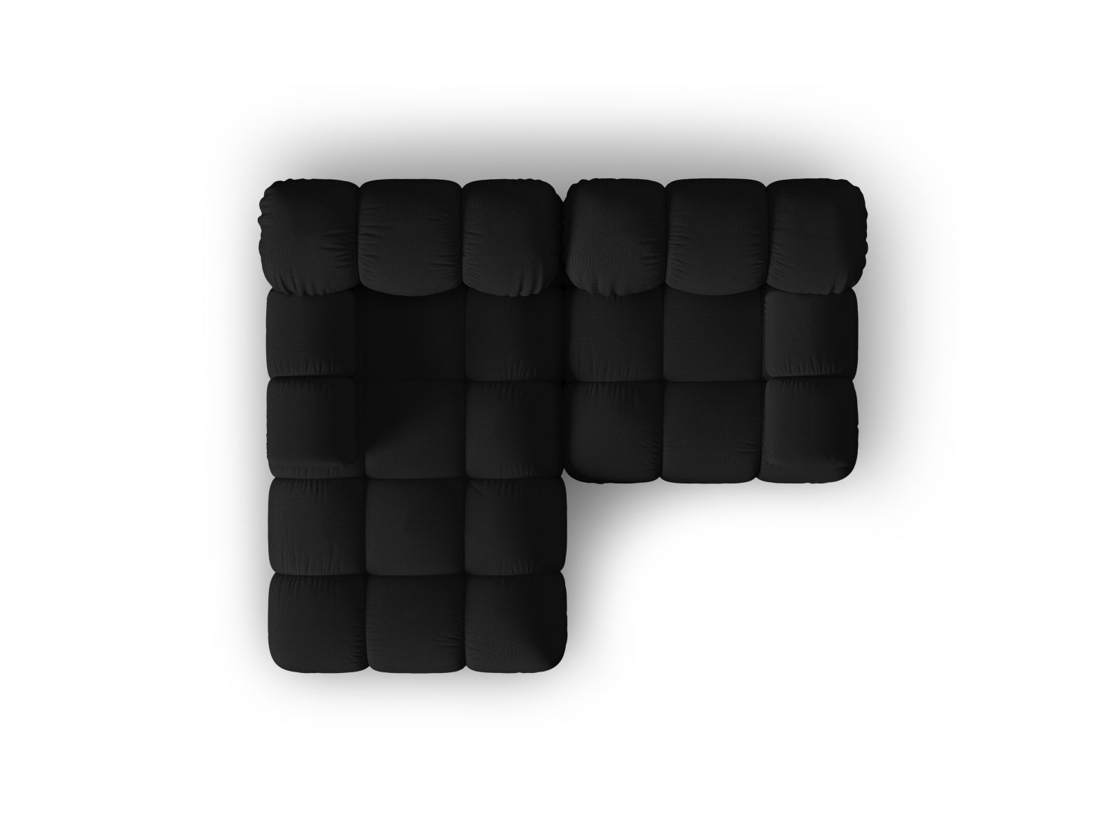 Bellis Modulares Ecksofa links 3 Sitzer 155cm in Black präsentiert im Onlineshop von KAQTU Design AG. Ecksofa links ist von Micadoni