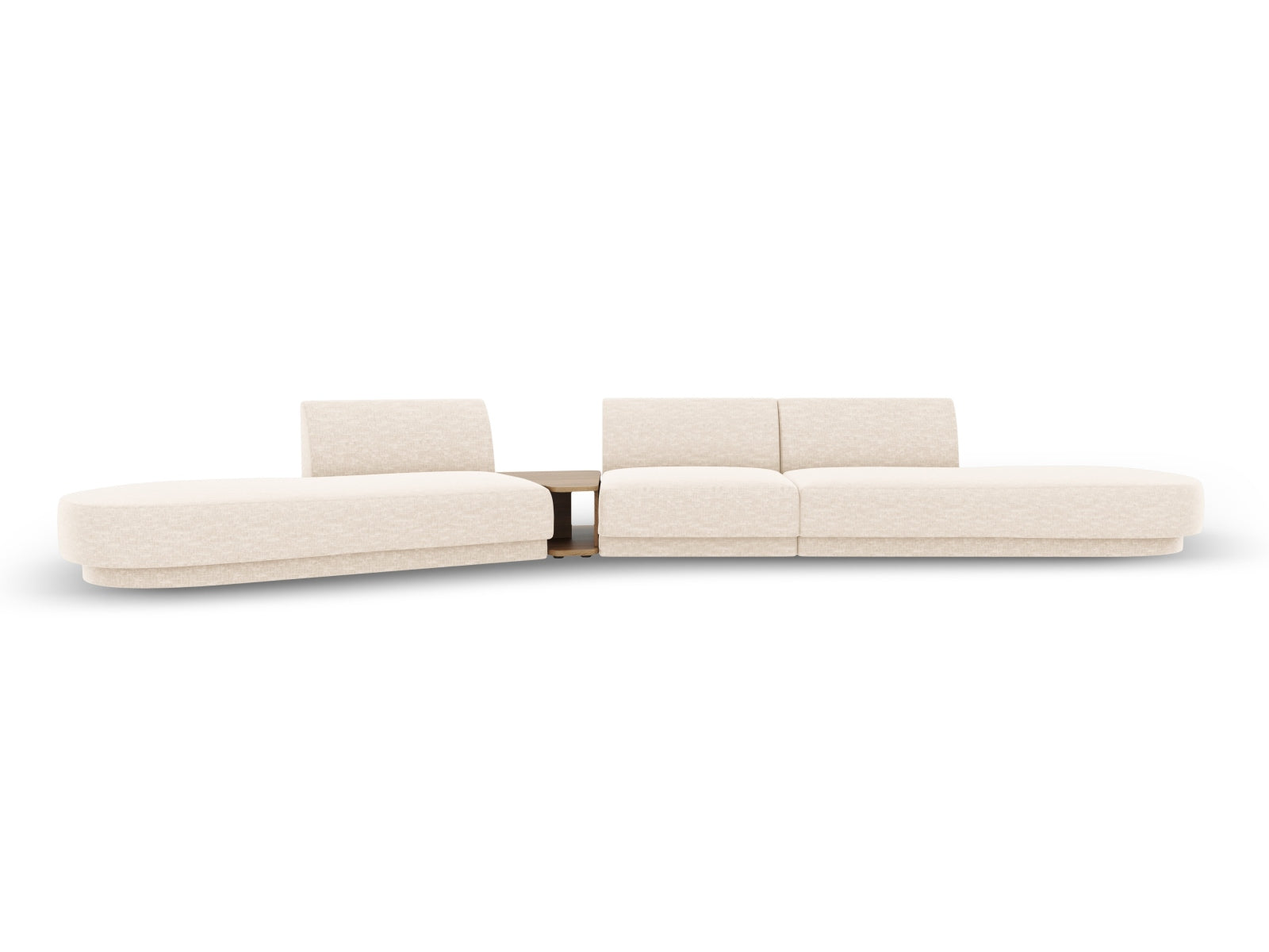 Miley Modulares Sofa links 5 Sitzer in Ivory präsentiert im Onlineshop von KAQTU Design AG. L-Sofa links ist von Micadoni