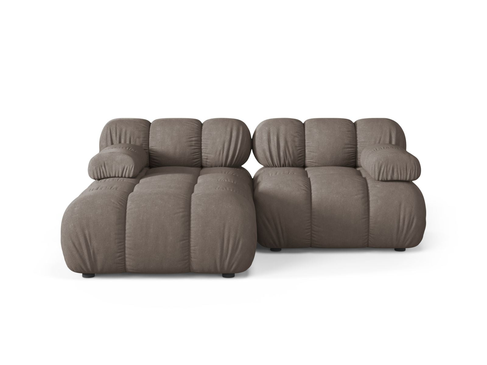 3-Sitzer Ecksofa links modular Bellis in Cappuccino-Liberty präsentiert im Onlineshop von KAQTU Design AG. Ecksofa links ist von Micadoni