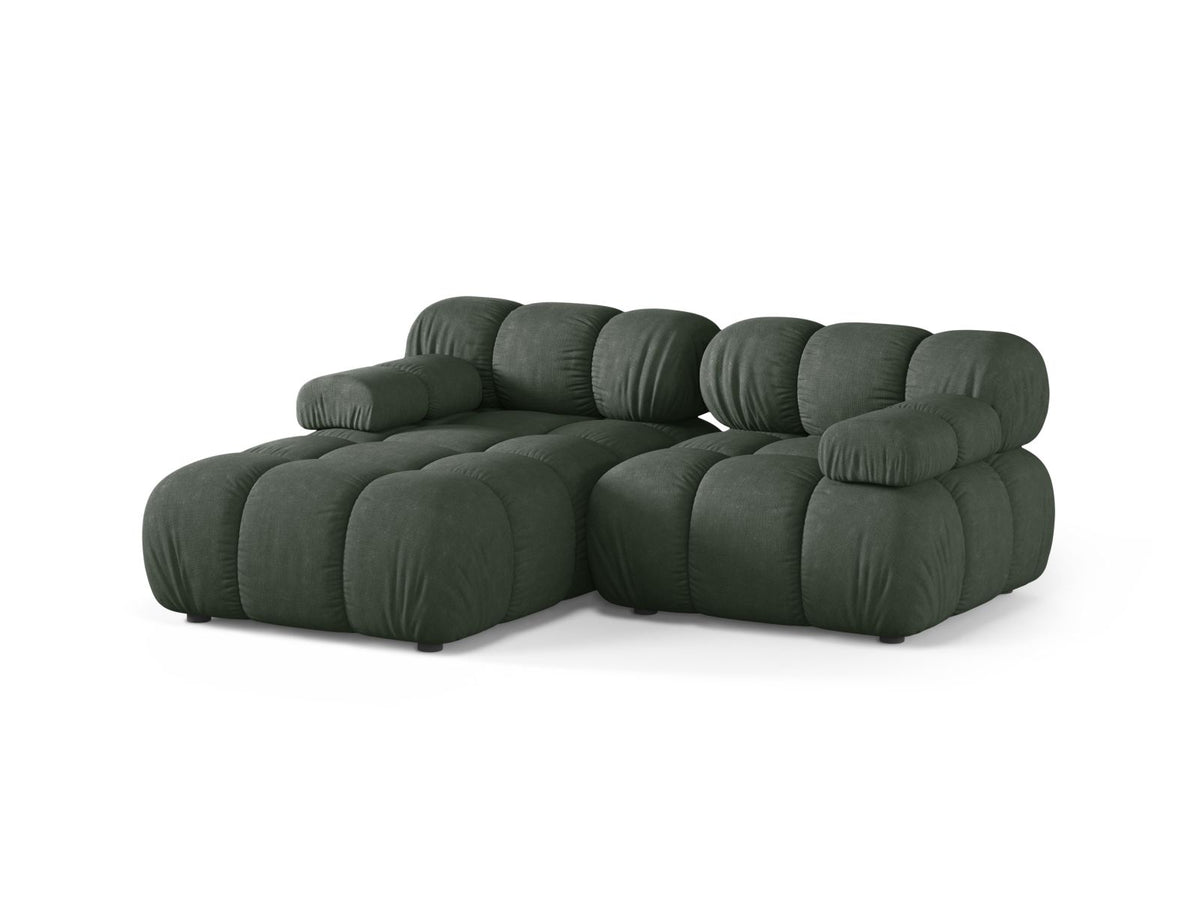 3-Sitzer Ecksofa links modular Bellis in Moss Green-Liberty präsentiert im Onlineshop von KAQTU Design AG. Ecksofa links ist von Micadoni