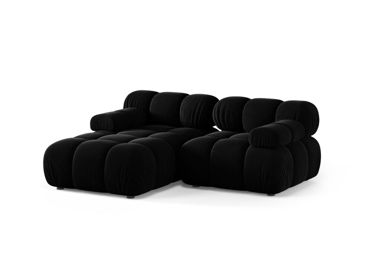 3-Sitzer Modular Ecksofa links Bellis in Black-Venus präsentiert im Onlineshop von KAQTU Design AG. Ecksofa links ist von Micadoni