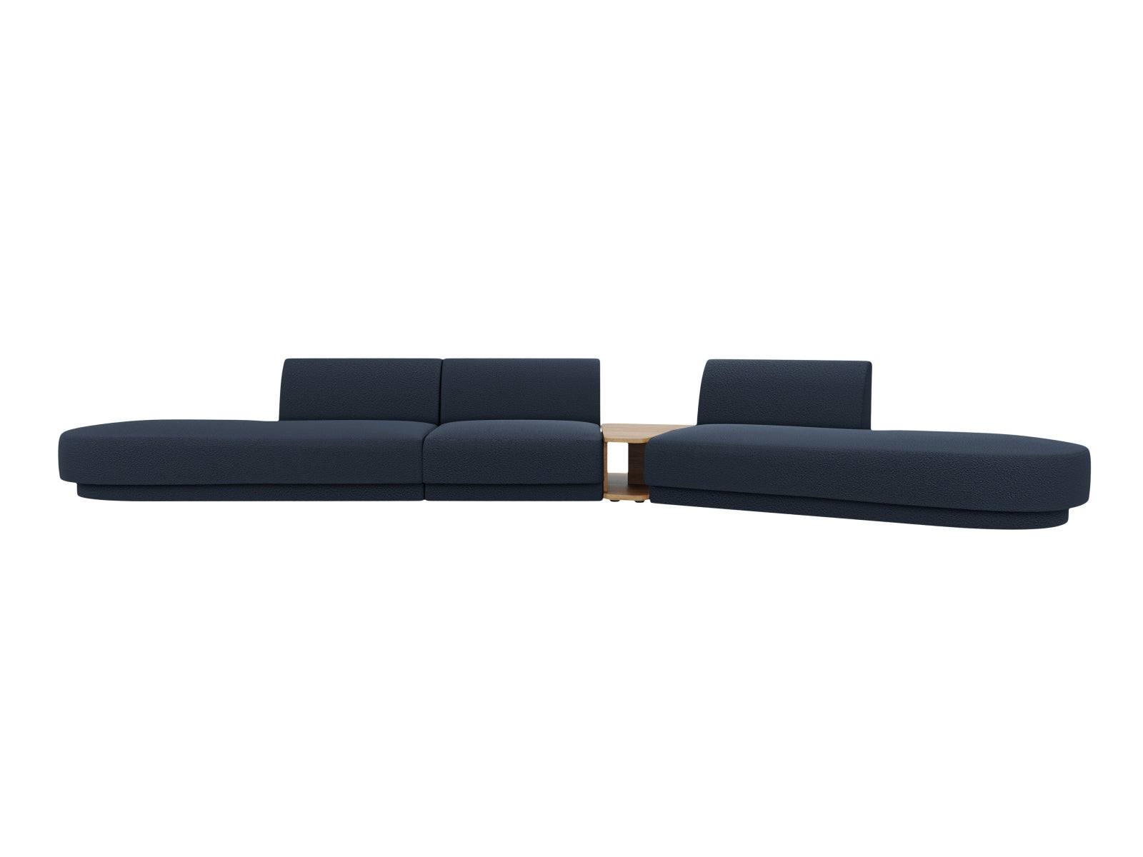 Miley Modulares Sofa rechts 5 Sitzer in Dark Blue präsentiert im Onlineshop von KAQTU Design AG. L-Sofa rechts ist von Micadoni