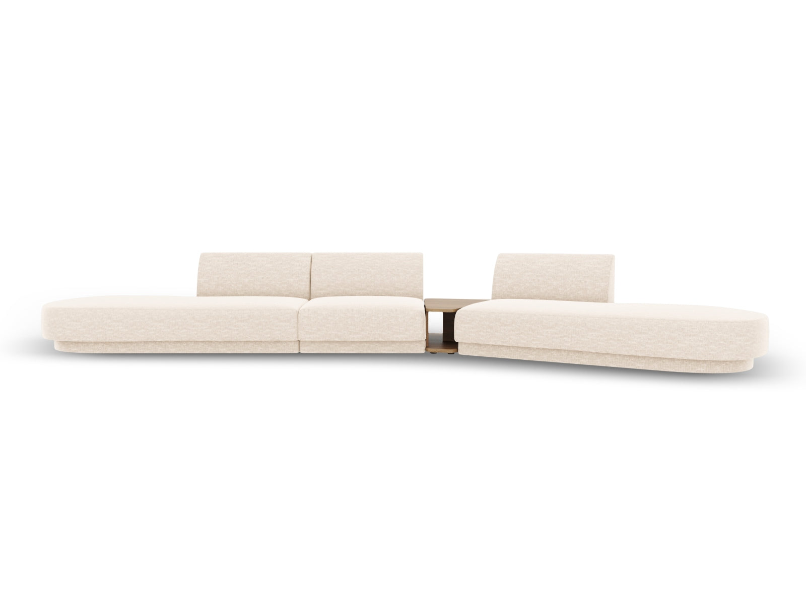 Miley Modulares Sofa rechts 5 Sitzer in Light Beige präsentiert im Onlineshop von KAQTU Design AG. L-Sofa rechts ist von Micadoni