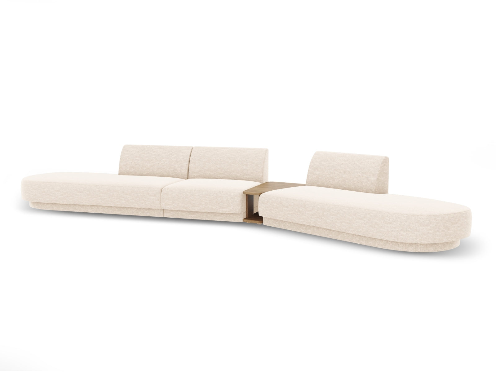 Miley Modulares Sofa rechts 5 Sitzer in Light Beige präsentiert im Onlineshop von KAQTU Design AG. L-Sofa rechts ist von Micadoni