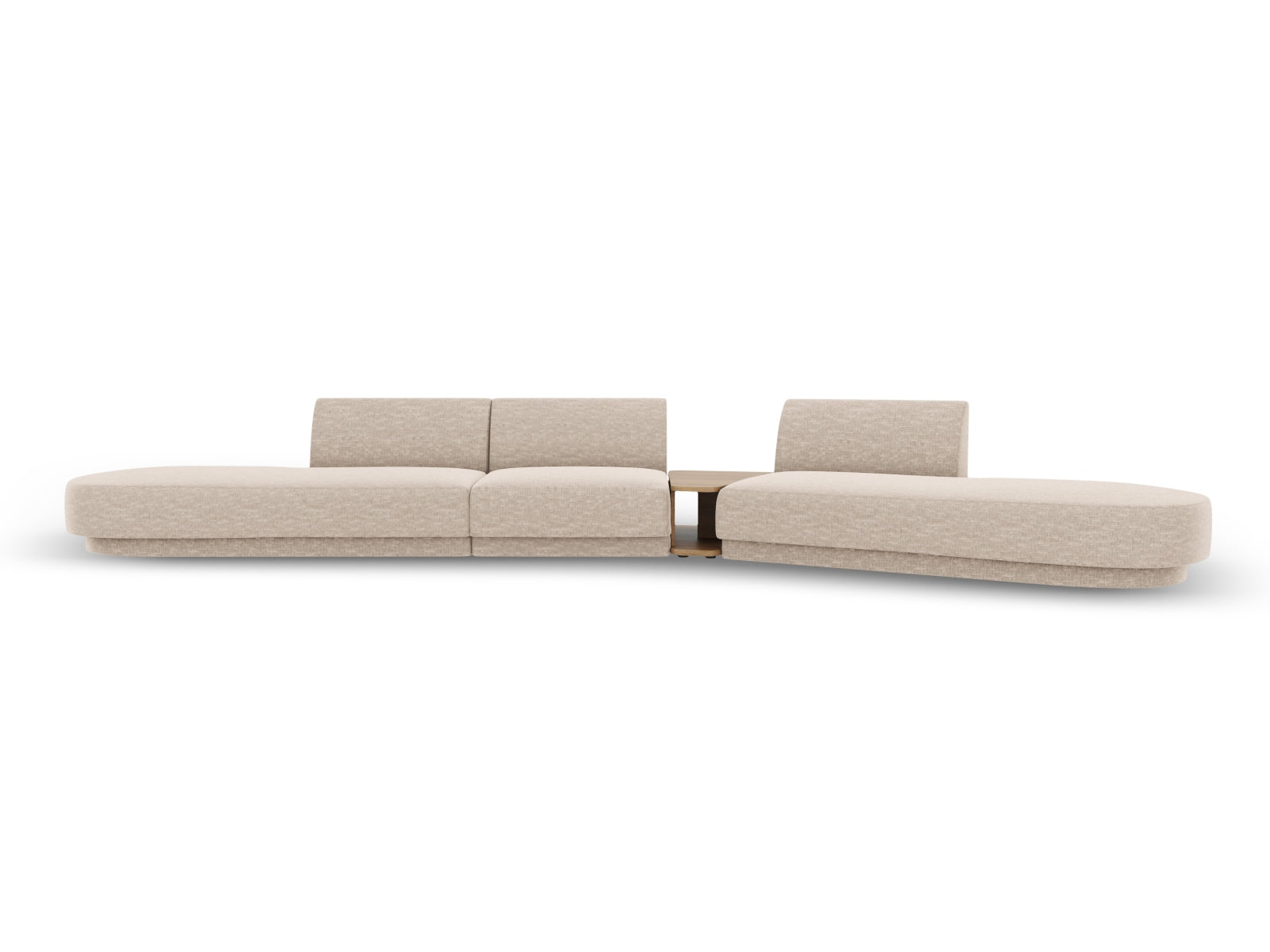 Miley Modulares Sofa rechts 5 Sitzer in Beige präsentiert im Onlineshop von KAQTU Design AG. L-Sofa rechts ist von Micadoni