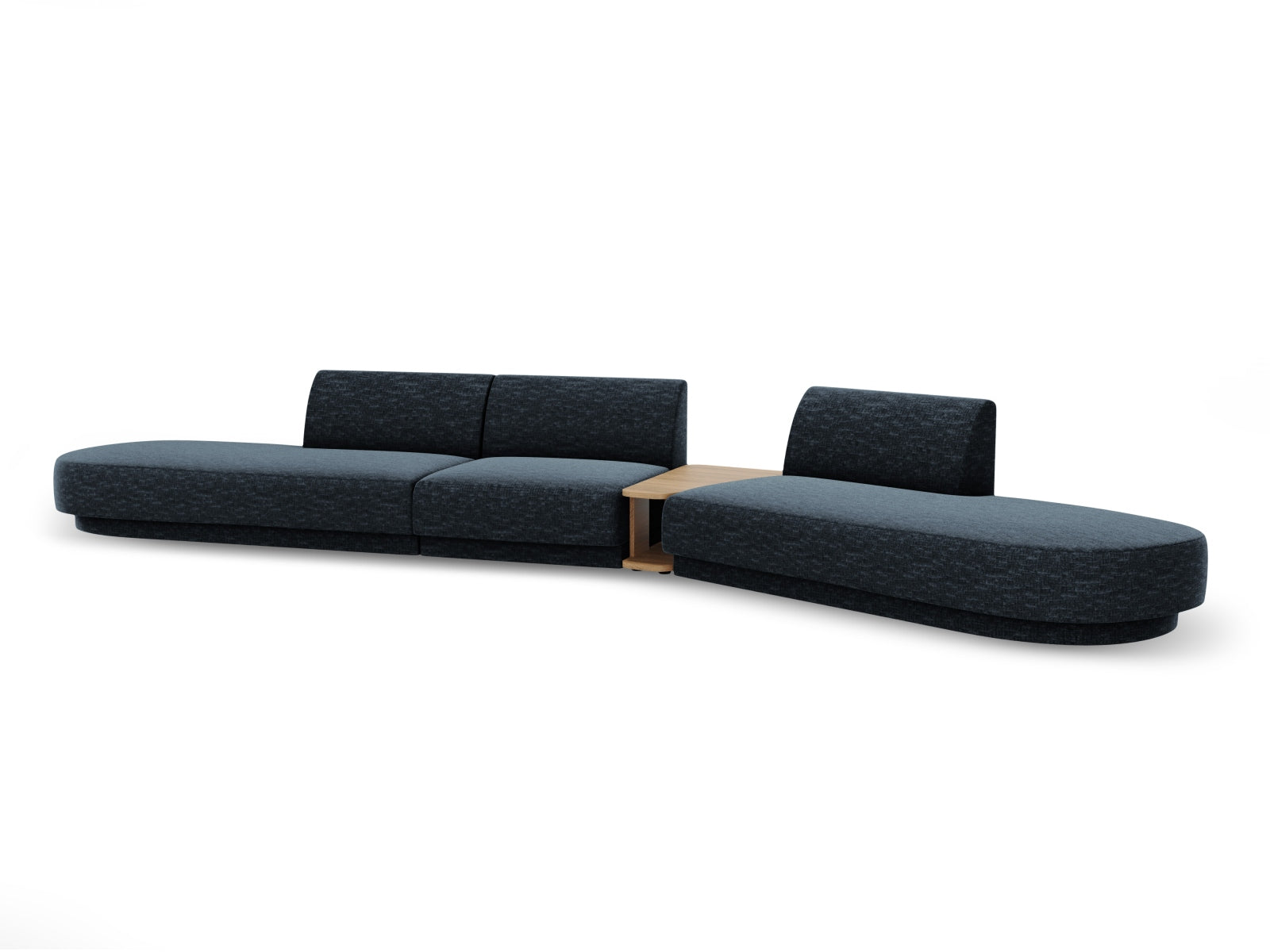 Miley Modulares Sofa rechts 5 Sitzer in Royal Blue präsentiert im Onlineshop von KAQTU Design AG. L-Sofa rechts ist von Micadoni