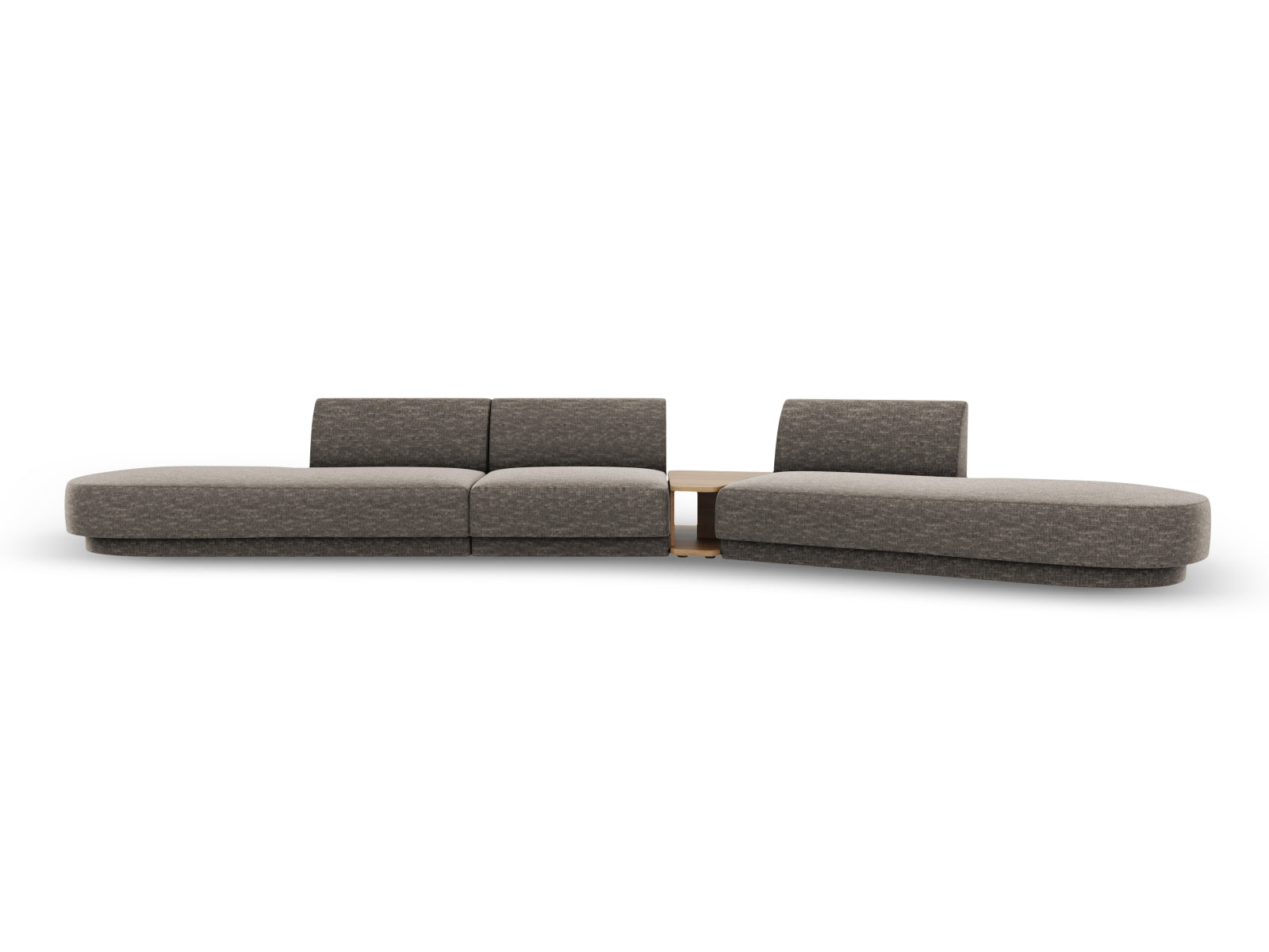 Miley Modulares Sofa rechts 5 Sitzer in Grey präsentiert im Onlineshop von KAQTU Design AG. L-Sofa rechts ist von Micadoni