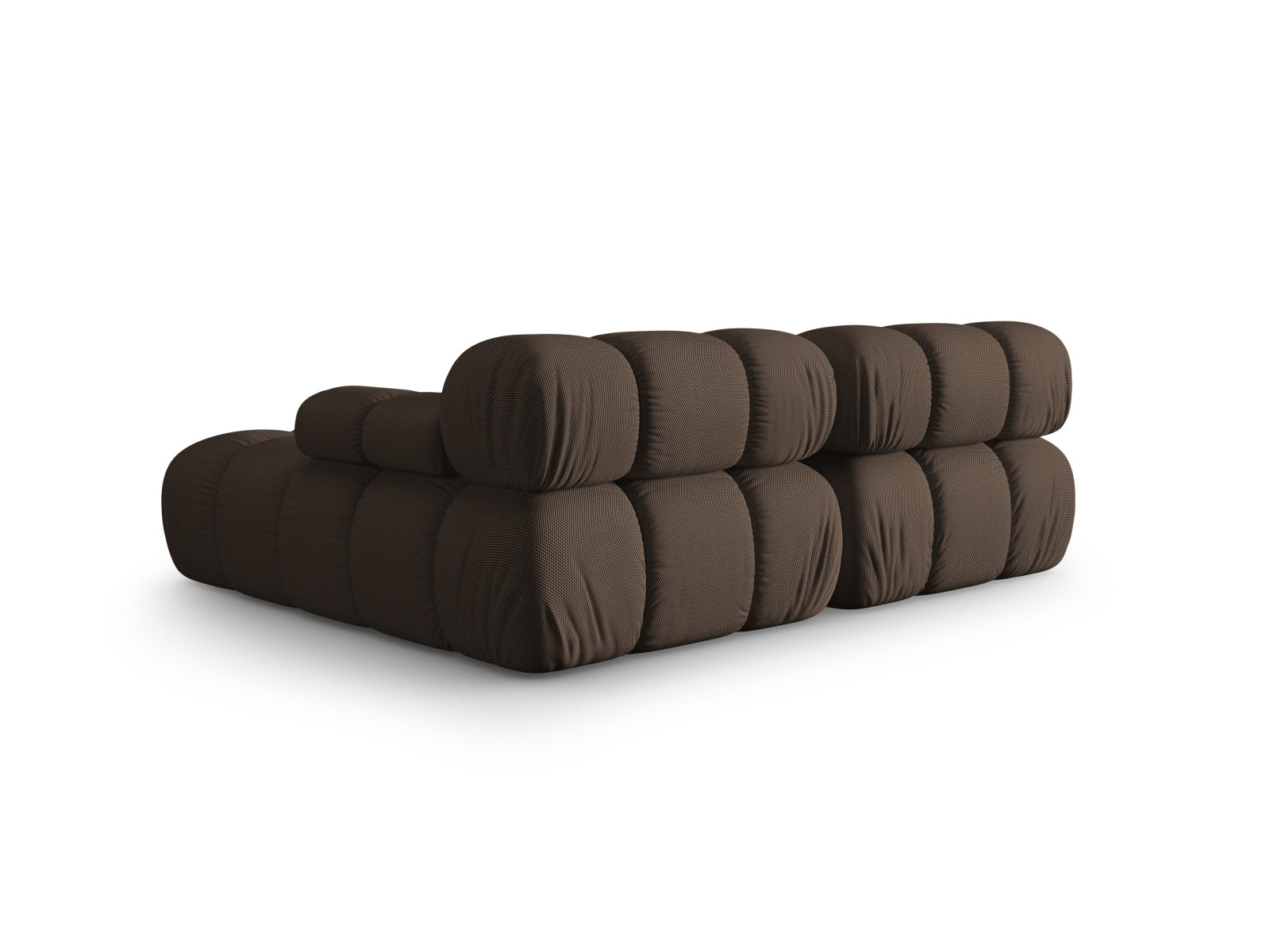 Elegantes Bellis Ecksofa in Braun, 3-Sitzer, 155 cm, ideal für stilvolle Wohnräume, erhältlich bei Micadoni.