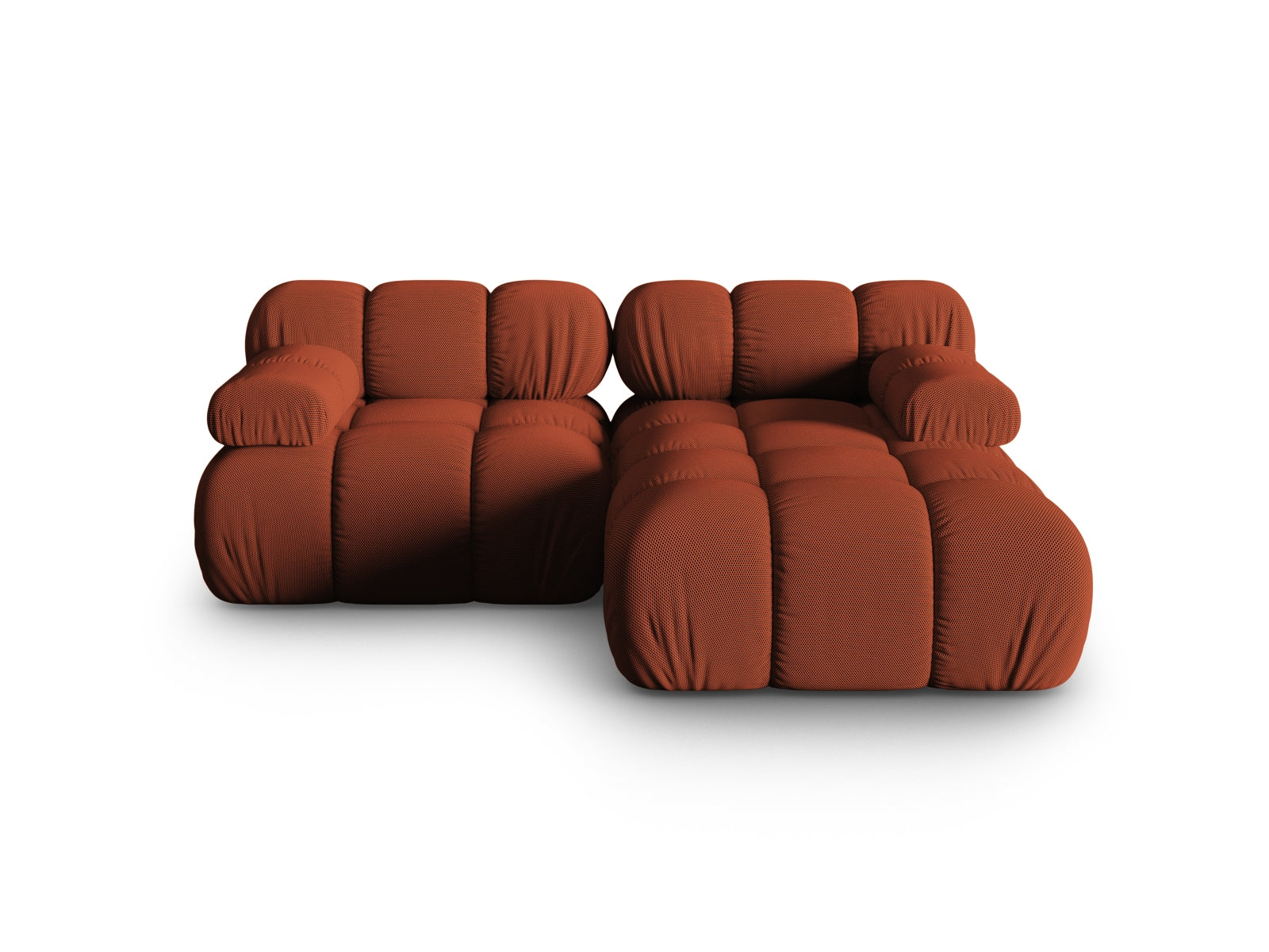 Bellis Modulares Ecksofa rechts 3 Sitzer 155cm in Brick-Sonic präsentiert im Onlineshop von KAQTU Design AG. L-Sofa rechts ist von Micadoni