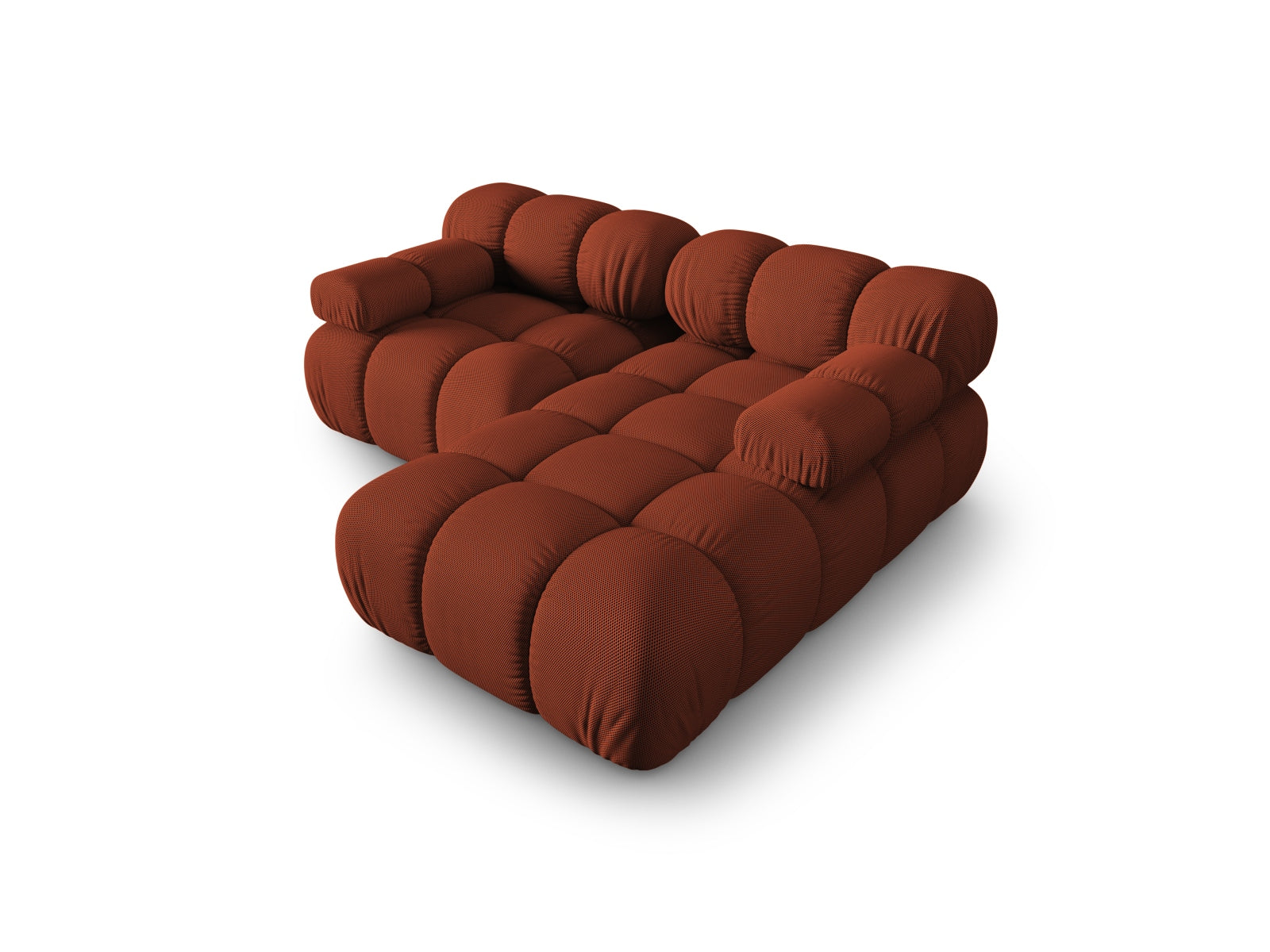 Bellis Modulares Ecksofa rechts 3 Sitzer 155cm in Brick präsentiert im Onlineshop von KAQTU Design AG. Ecksofa ist von Micadoni