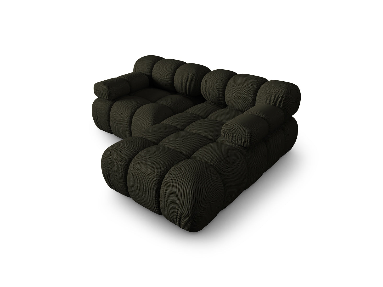 Bellis Modulares Ecksofa rechts 3 Sitzer 155cm in Amazon Green präsentiert im Onlineshop von KAQTU Design AG. Ecksofa ist von Micadoni
