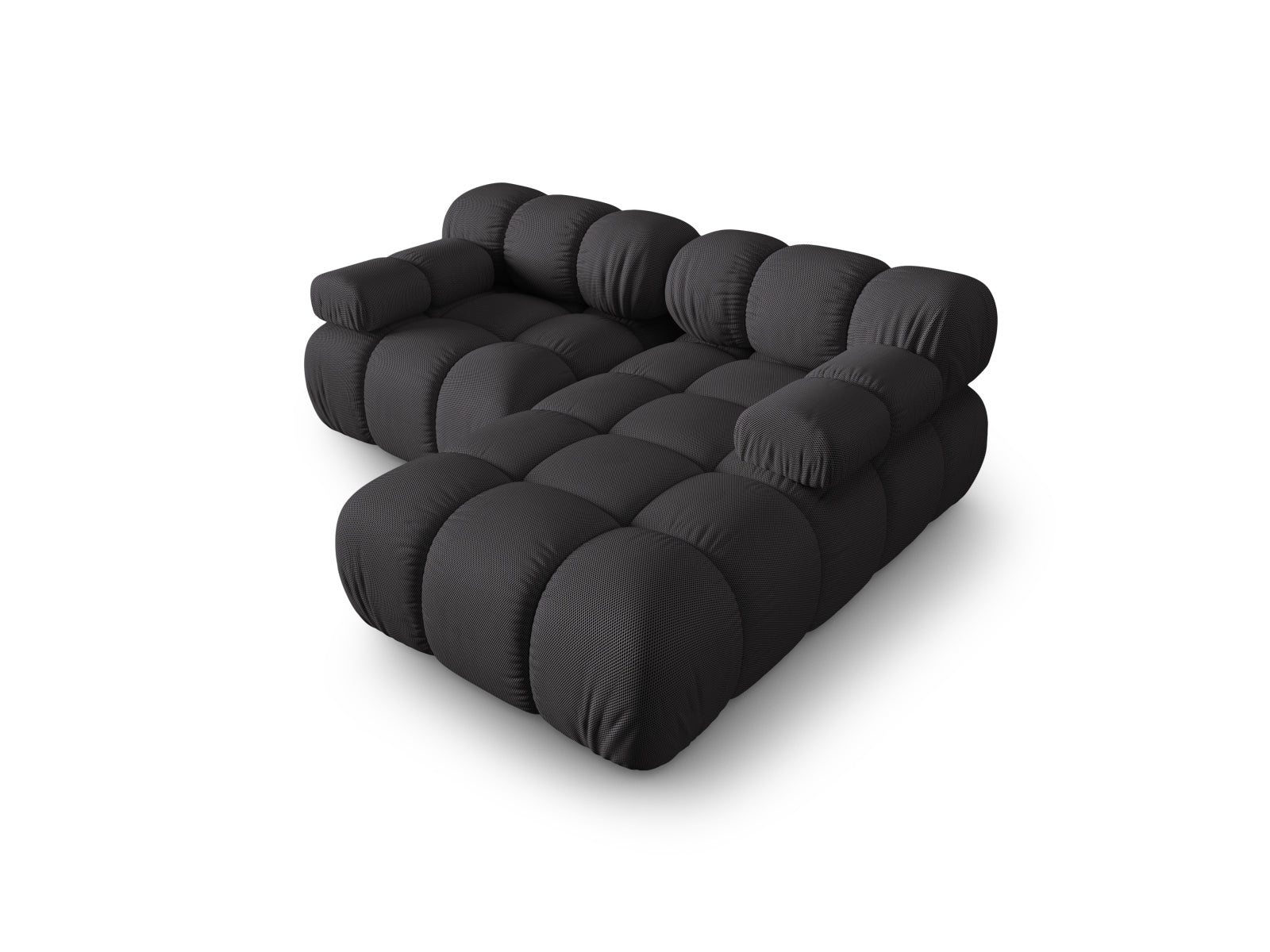 Modulares Ecksofa Bellis in Espresso-Sonic, 3-Sitzer, 155 cm, perfekt für moderne Wohnkonzepte und gemütliche Entspannung.