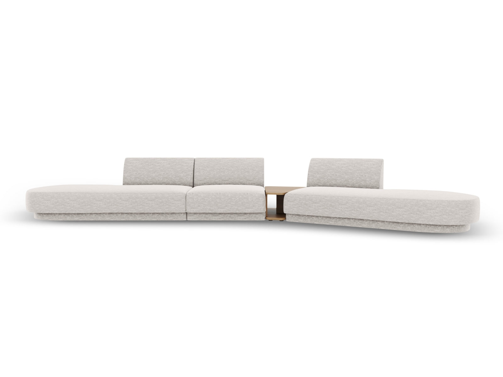 Miley Modulares Sofa rechts 5 Sitzer in Silver präsentiert im Onlineshop von KAQTU Design AG. L-Sofa rechts ist von Micadoni