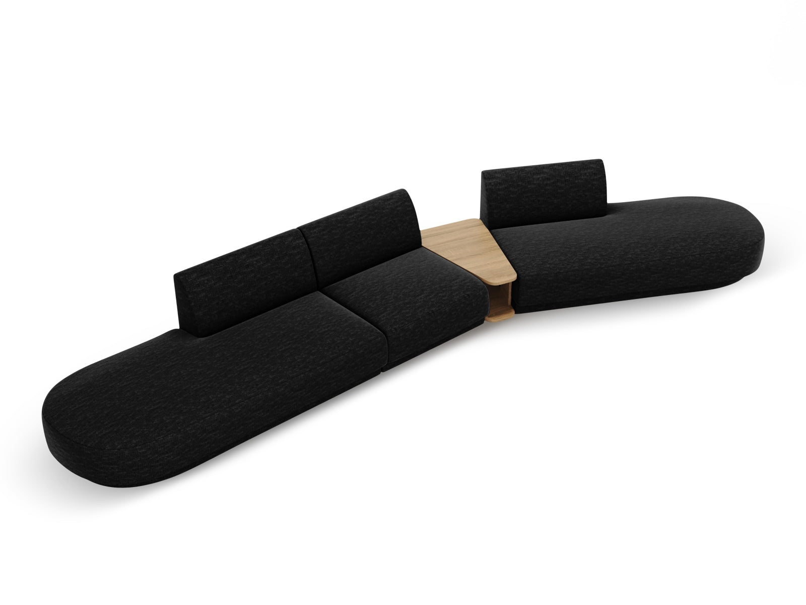 Miley Modulares Sofa rechts 5 Sitzer in Anthracite präsentiert im Onlineshop von KAQTU Design AG. L-Sofa rechts ist von Micadoni