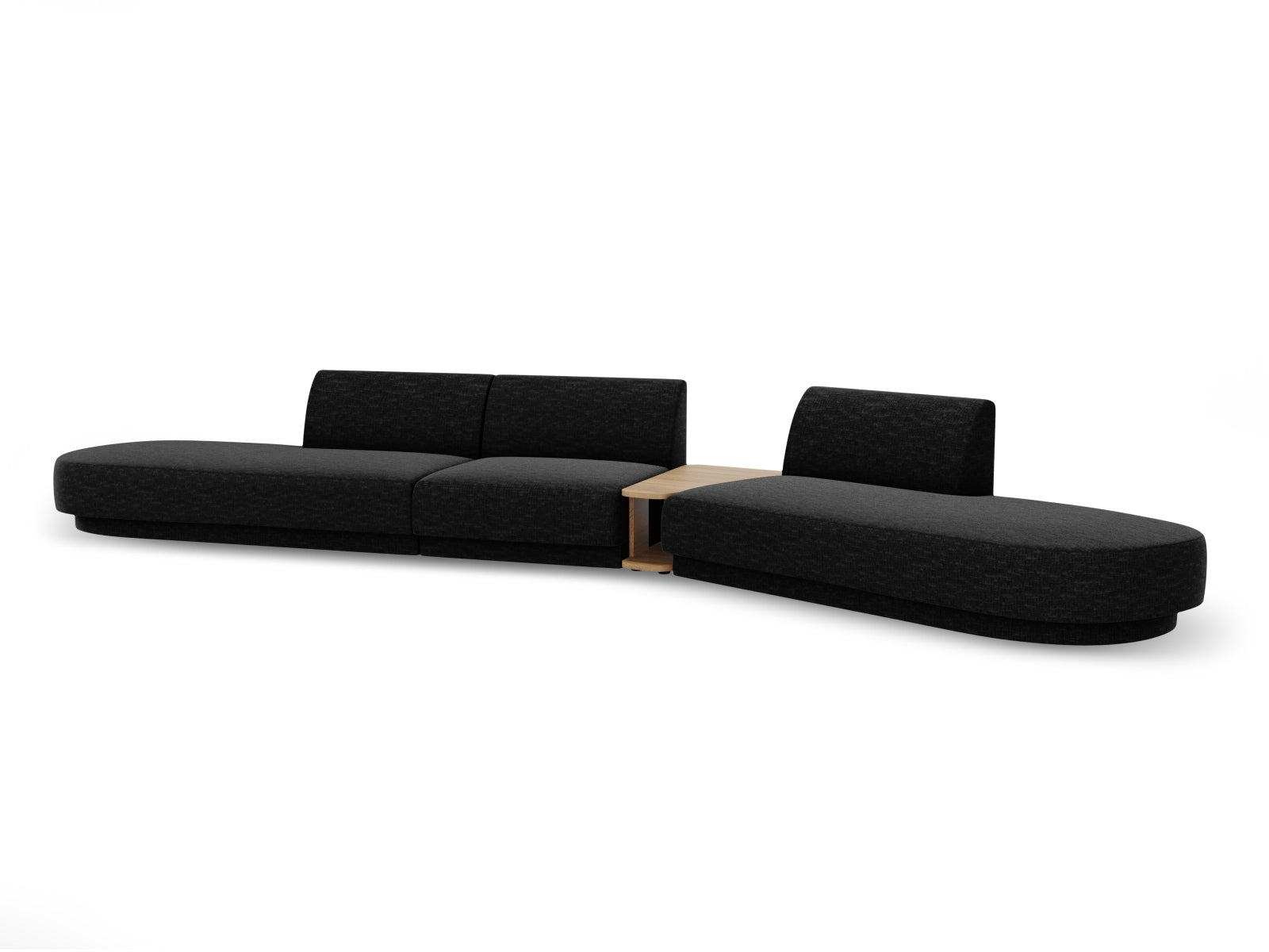 Miley Modulares Sofa rechts 5 Sitzer in Anthracite präsentiert im Onlineshop von KAQTU Design AG. L-Sofa rechts ist von Micadoni