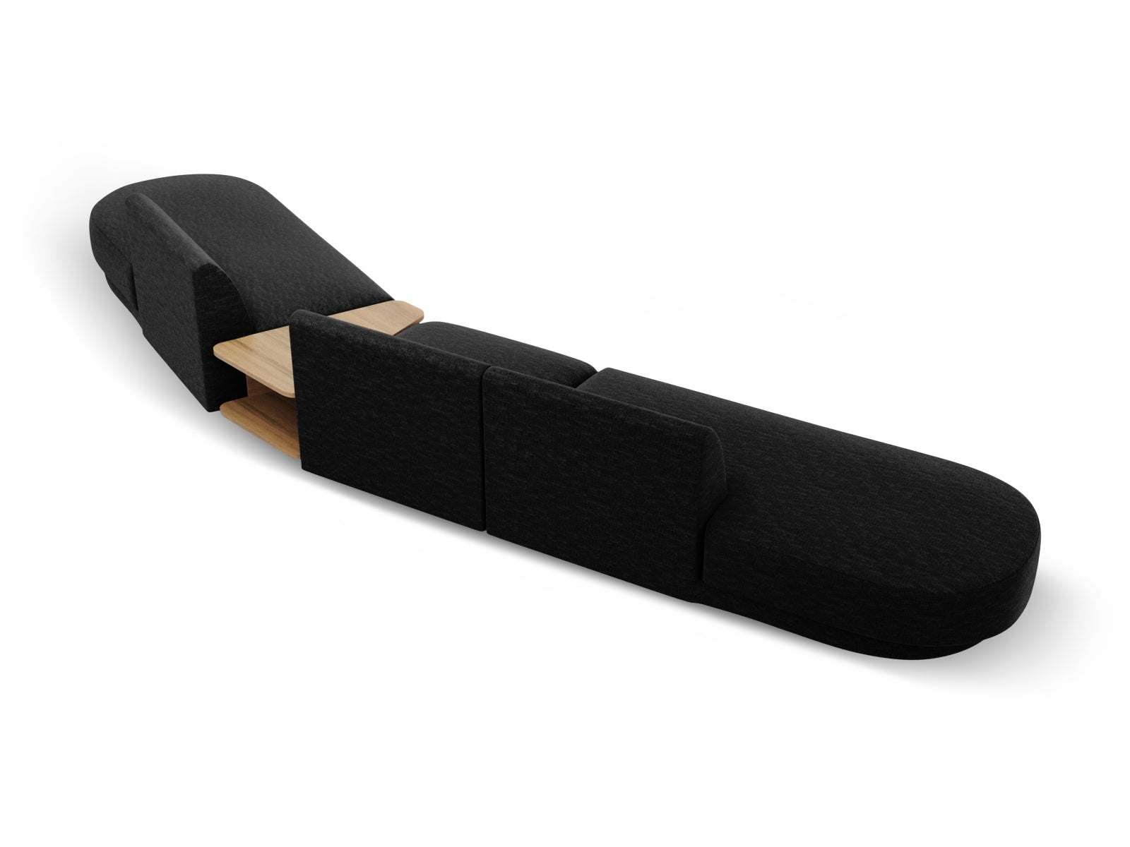Miley Modulares Sofa rechts 5 Sitzer in Anthracite präsentiert im Onlineshop von KAQTU Design AG. L-Sofa rechts ist von Micadoni