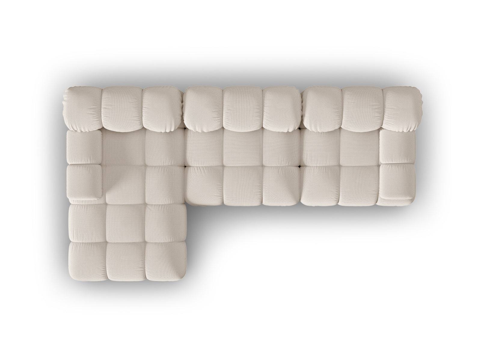 Bellis Modulares Ecksofa links 4 Sitzer 155cm in Light Beige präsentiert im Onlineshop von KAQTU Design AG. Ecksofa links ist von Micadoni