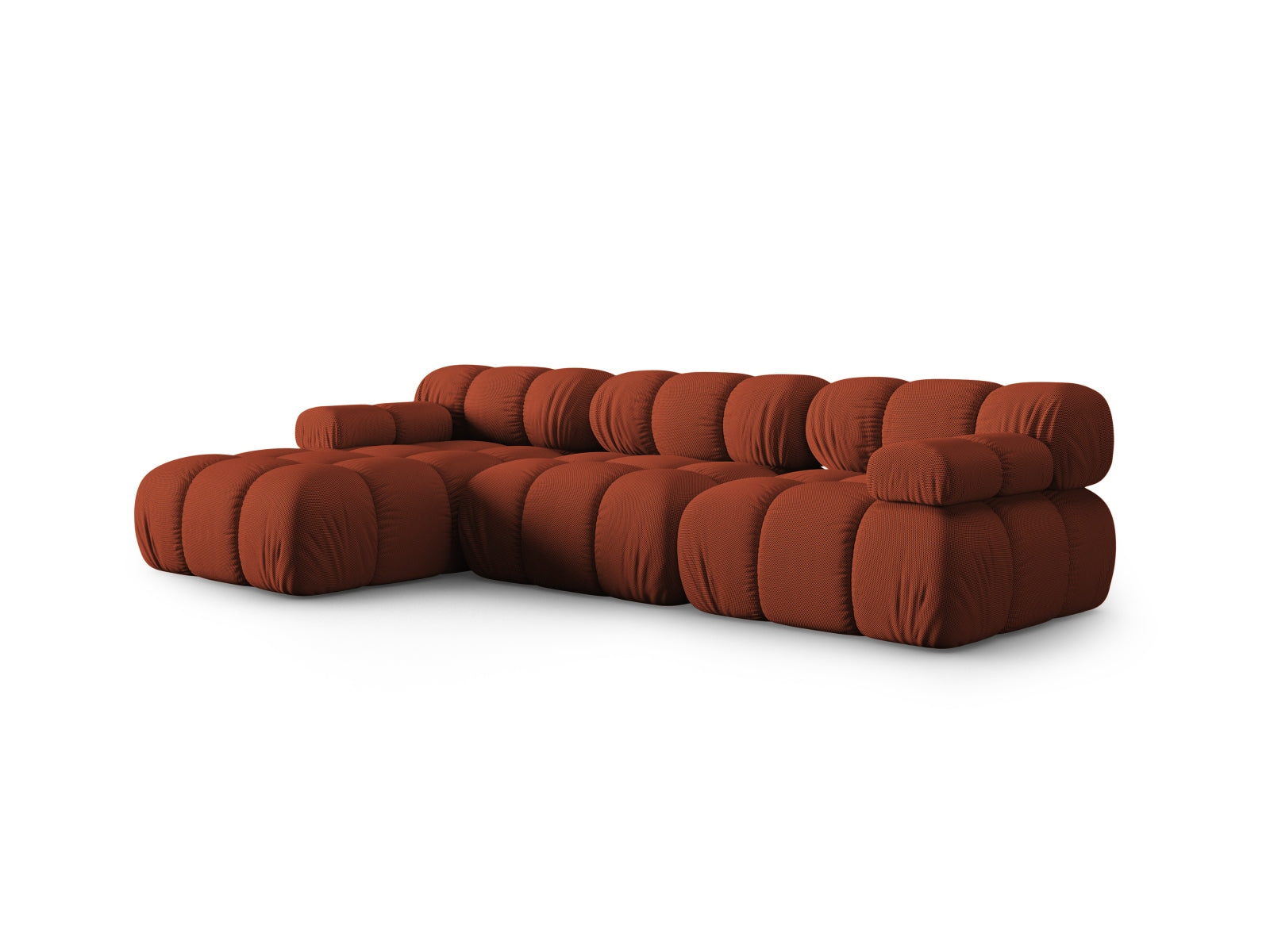 Bellis Modulares Ecksofa links 4 Sitzer 155cm in Brick präsentiert im Onlineshop von KAQTU Design AG. Ecksofa links ist von Micadoni