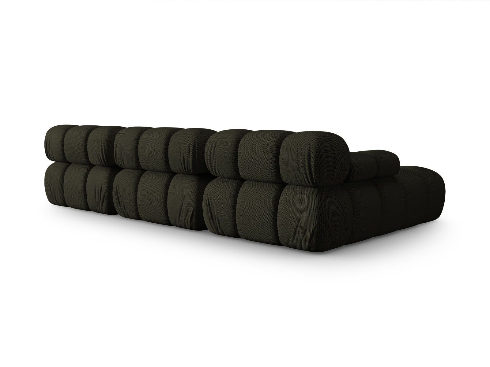 Stylisches Bellis L-Sofa in Amazon Green-Sonic, 4-Sitzer, 155cm, linksseitig, ideal für zeitgemäße Wohnräume und gemütliche Entspannung.