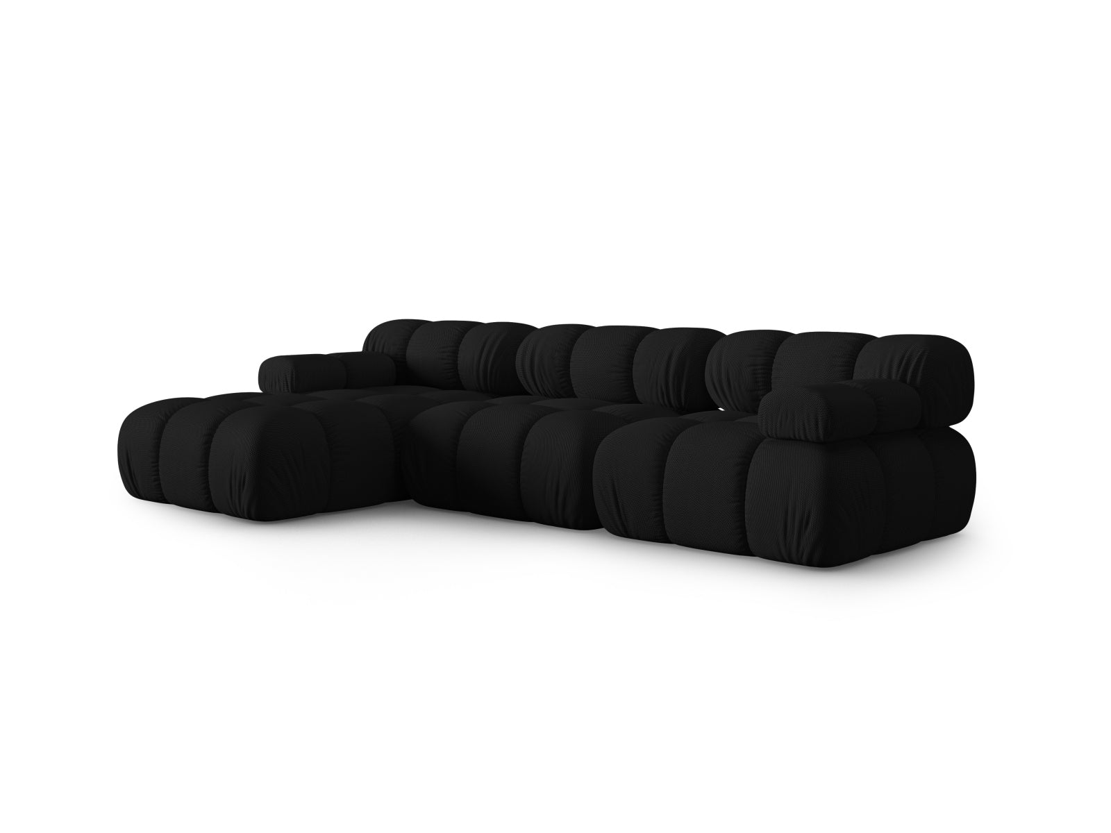 Bellis Modulares Ecksofa links 4 Sitzer 155cm in Black präsentiert im Onlineshop von KAQTU Design AG. Ecksofa links ist von Micadoni