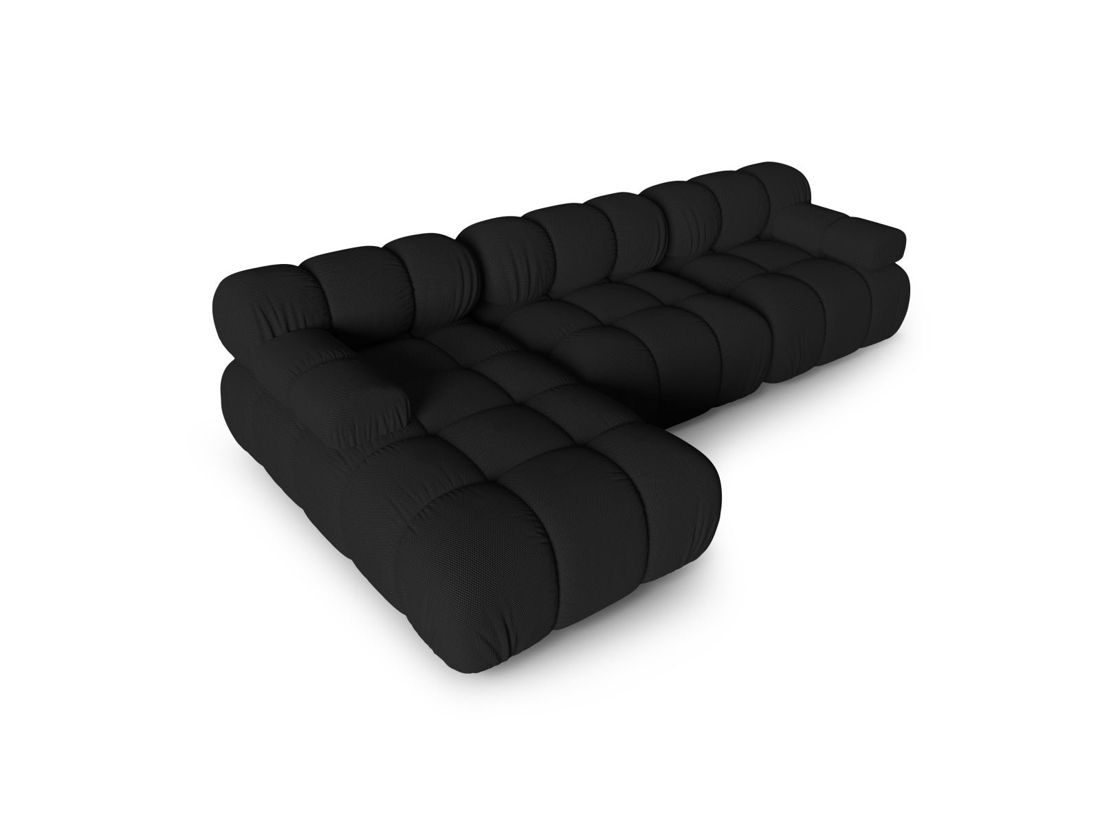 Bellis Modulares Ecksofa links 4 Sitzer 155cm in Black präsentiert im Onlineshop von KAQTU Design AG. Ecksofa links ist von Micadoni