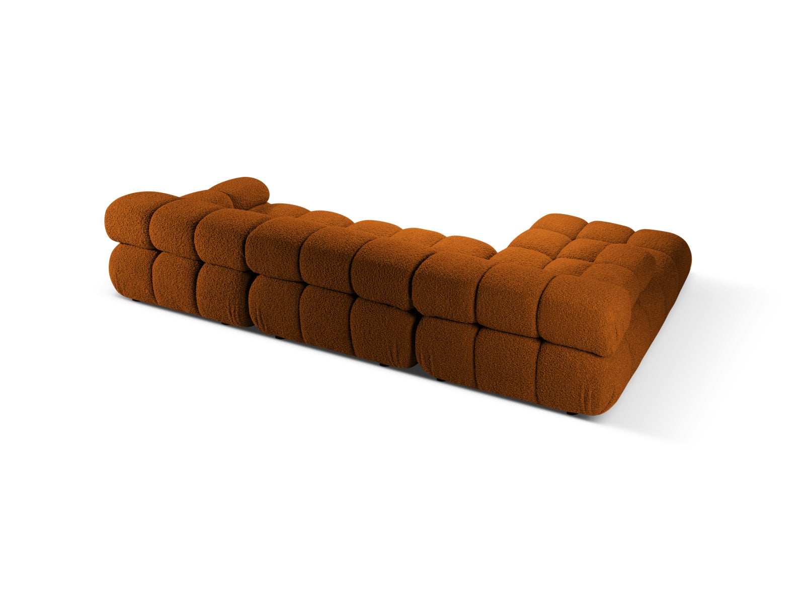 Bellis Boucle modulares Ecksofa links 4 Sitzer 155cm in Brick präsentiert im Onlineshop von KAQTU Design AG. Ecksofa links ist von Micadoni