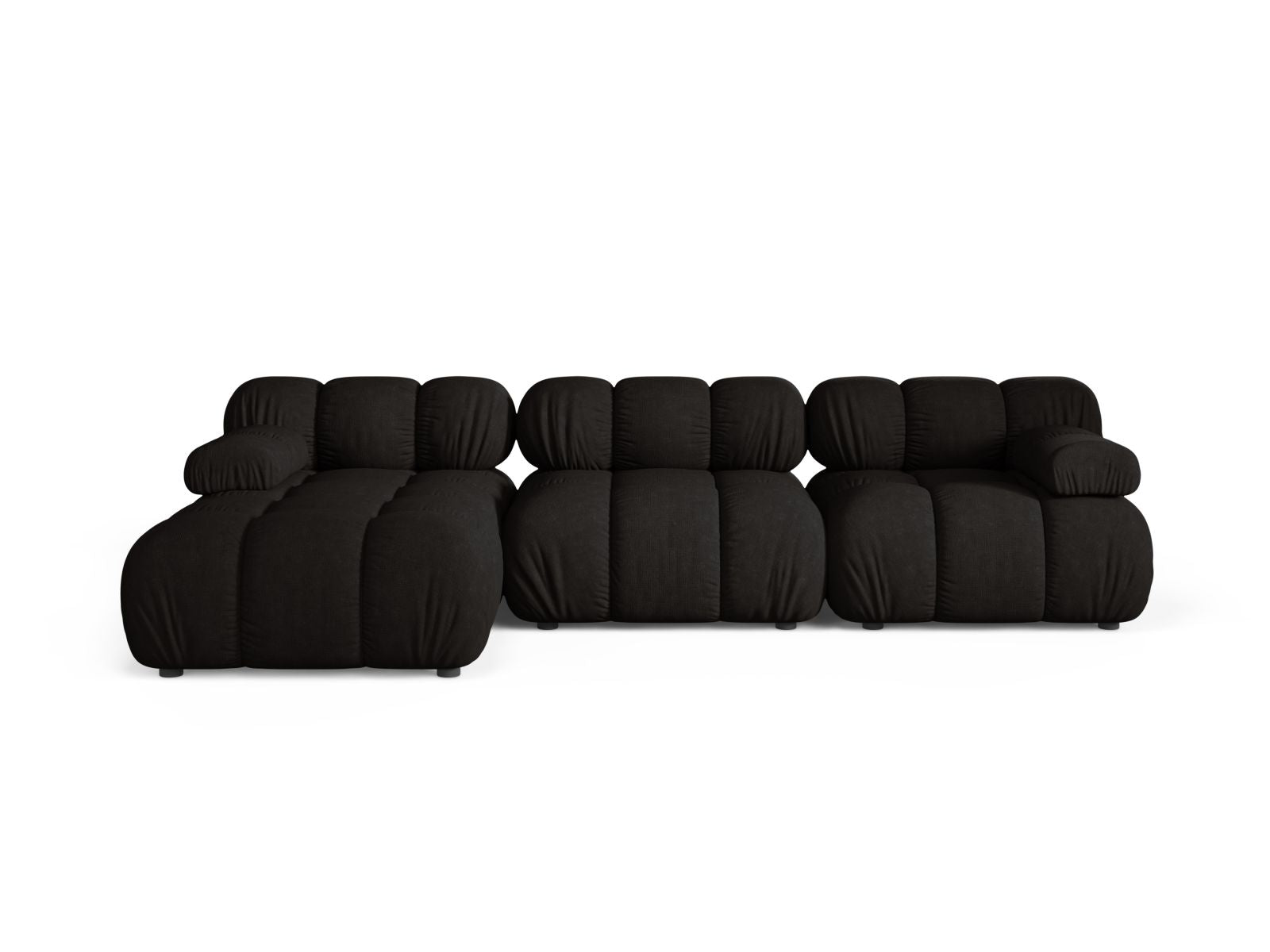 4-Sitzer Ecksofa links modular Bellis in Black-Liberty präsentiert im Onlineshop von KAQTU Design AG. Ecksofa links ist von Micadoni