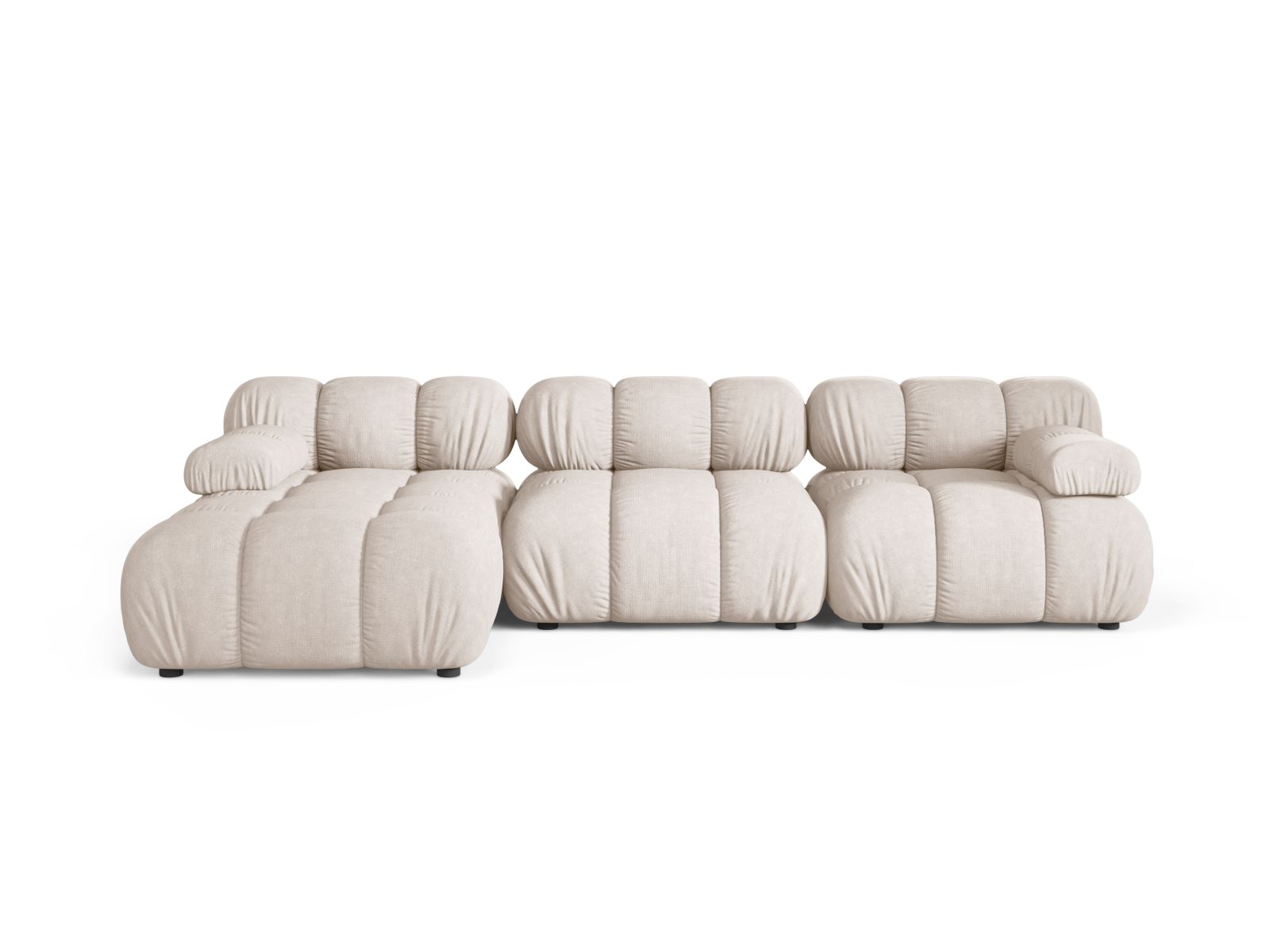 4-Sitzer Ecksofa links modular Bellis in Beige-Liberty präsentiert im Onlineshop von KAQTU Design AG. Ecksofa links ist von Micadoni