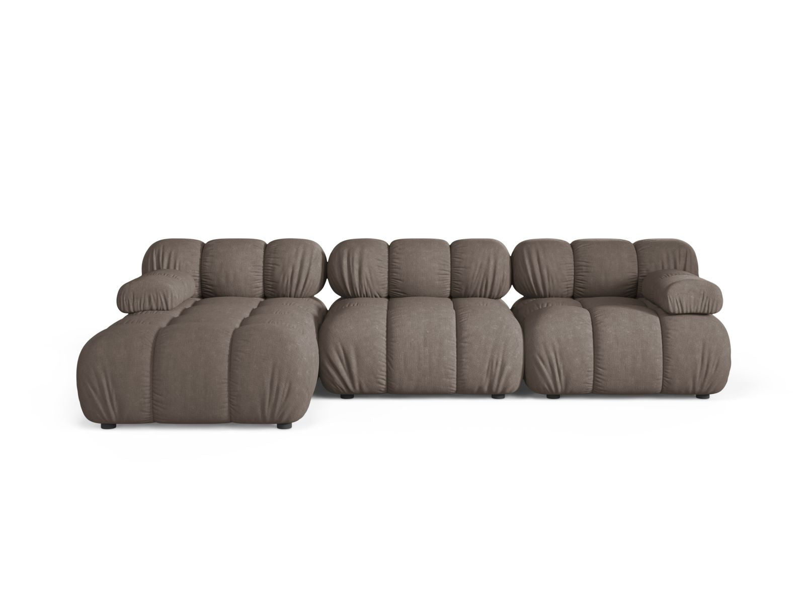 4-Sitzer Ecksofa links modular Bellis in Cappuccino-Liberty präsentiert im Onlineshop von KAQTU Design AG. Ecksofa links ist von Micadoni