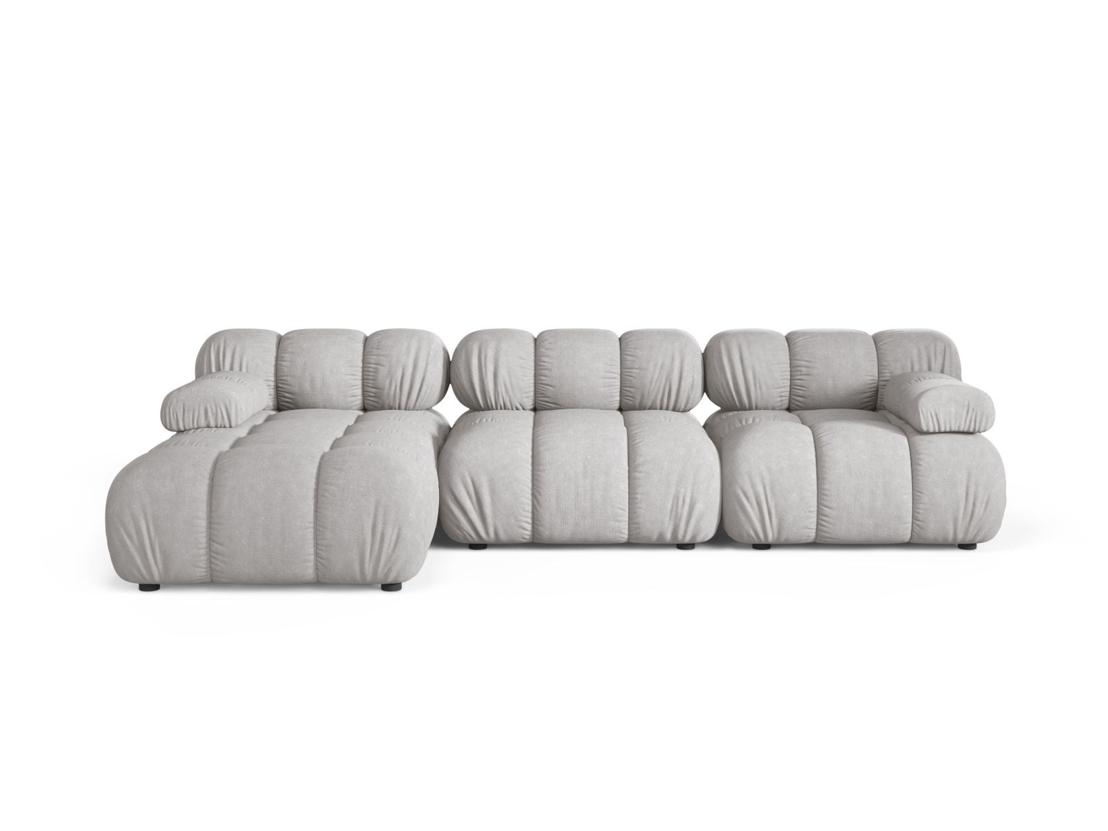 4-Sitzer Ecksofa links modular Bellis in Light Grey-Liberty präsentiert im Onlineshop von KAQTU Design AG. Ecksofa links ist von Micadoni