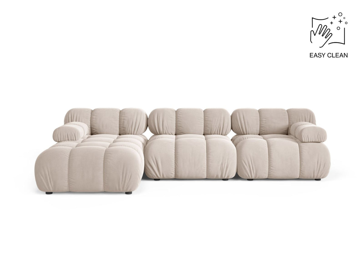 4-Sitzer Modular Ecksofa links Bellis in Light Beige-Venus präsentiert im Onlineshop von KAQTU Design AG. Ecksofa links ist von Micadoni