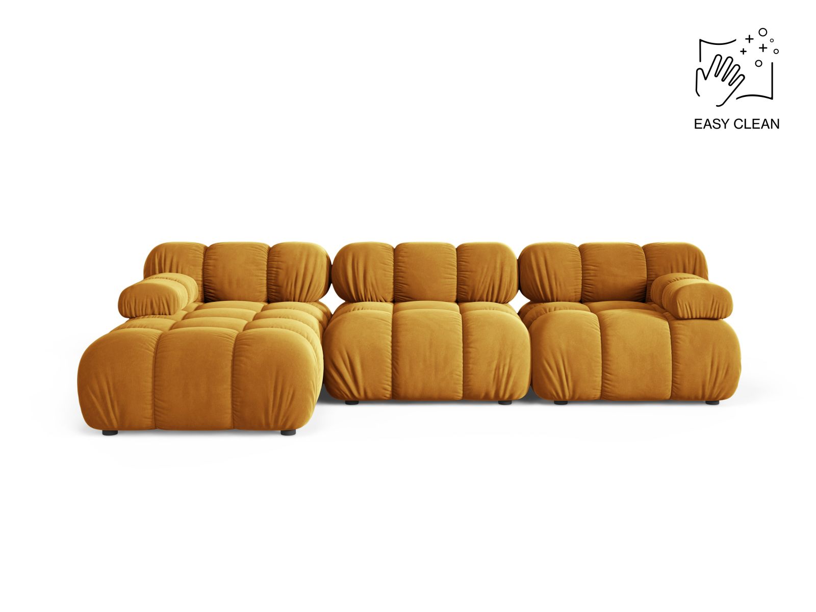 4-Sitzer Modular Ecksofa links Bellis in Yellow-Venus präsentiert im Onlineshop von KAQTU Design AG. Ecksofa links ist von Micadoni