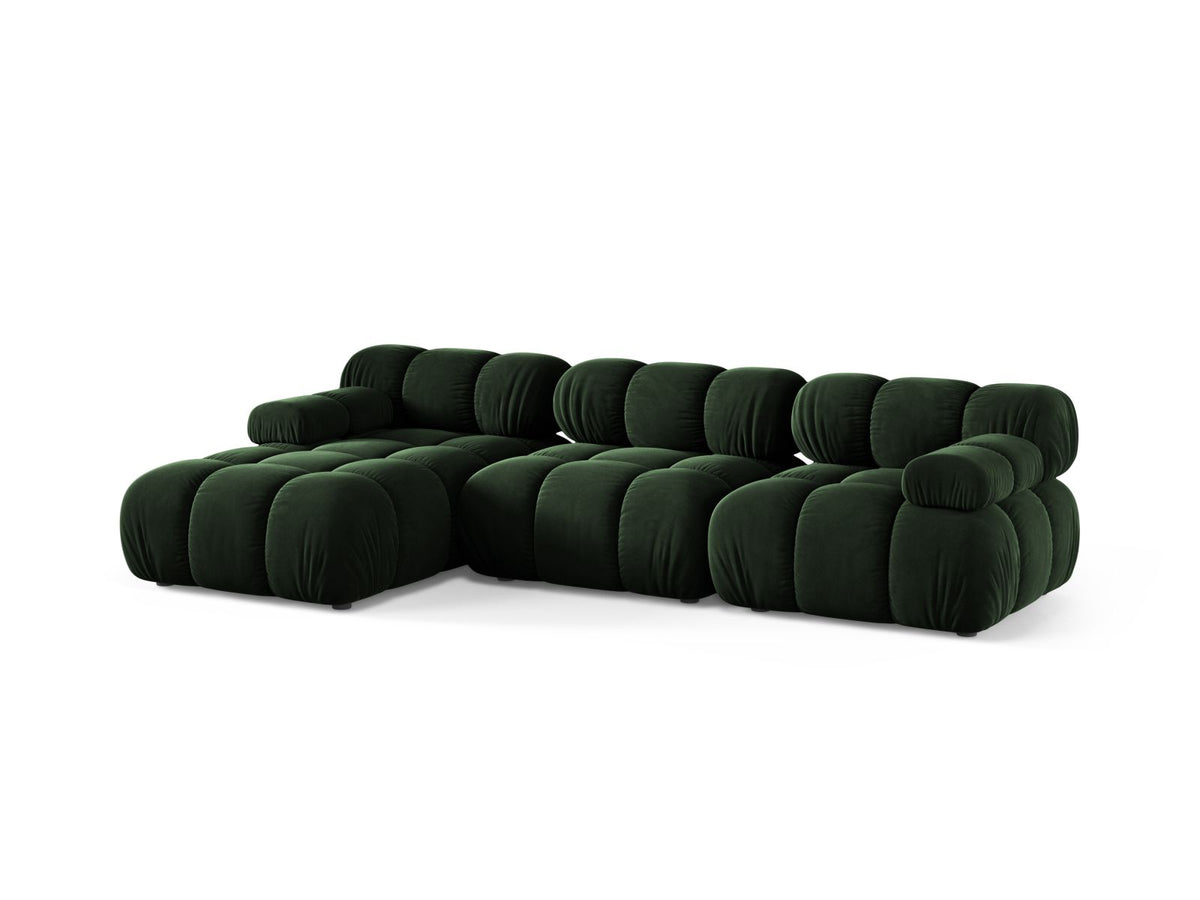 4-Sitzer Modular Ecksofa links Bellis in Bottle Green-Venus präsentiert im Onlineshop von KAQTU Design AG. Ecksofa links ist von Micadoni