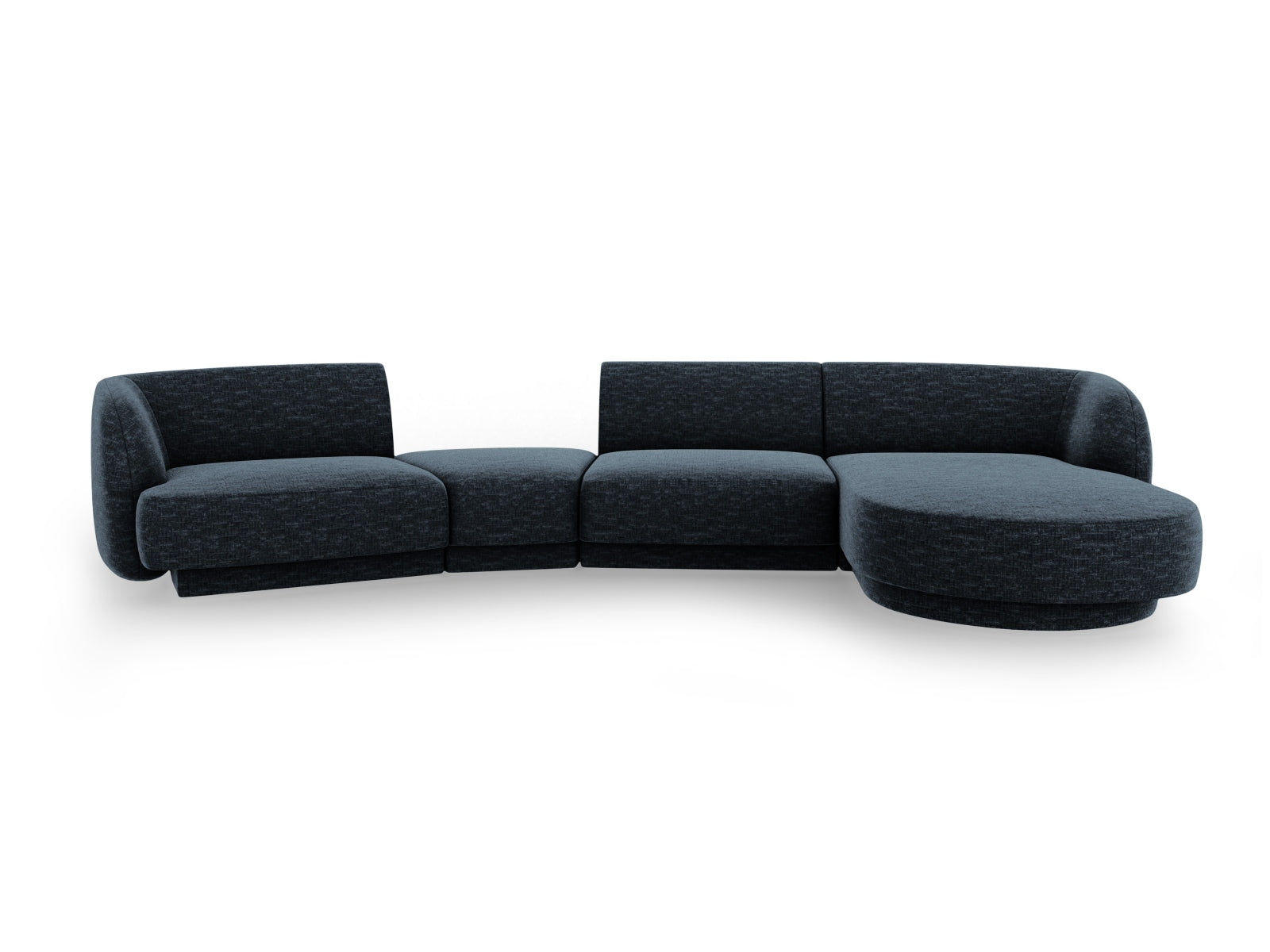 Miley Modulares Sofa rechts 4 Sitzer in Royal Blue präsentiert im Onlineshop von KAQTU Design AG. L-Sofa rechts ist von Micadoni