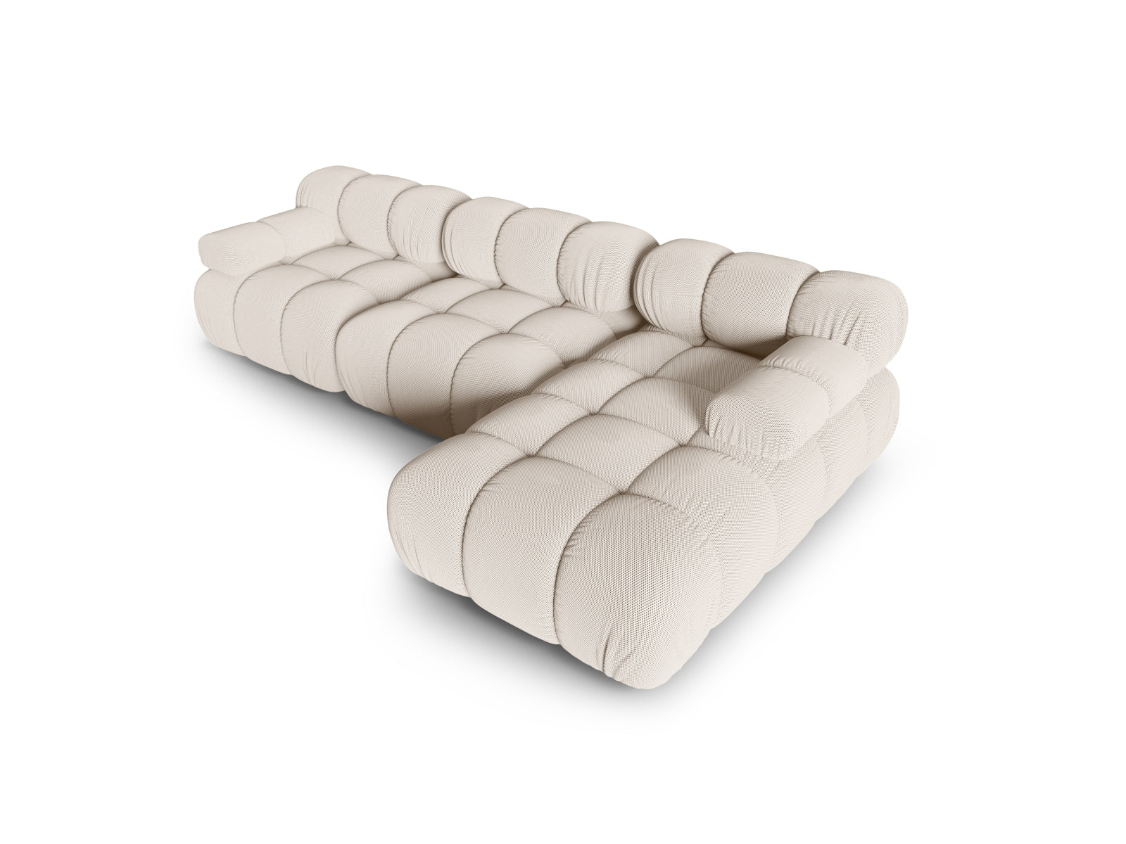 Bellis Modulares Ecksofa rechts 4 Sitzer 155cm in Light Beige präsentiert im Onlineshop von KAQTU Design AG. Ecksofa rechts ist von Micadoni