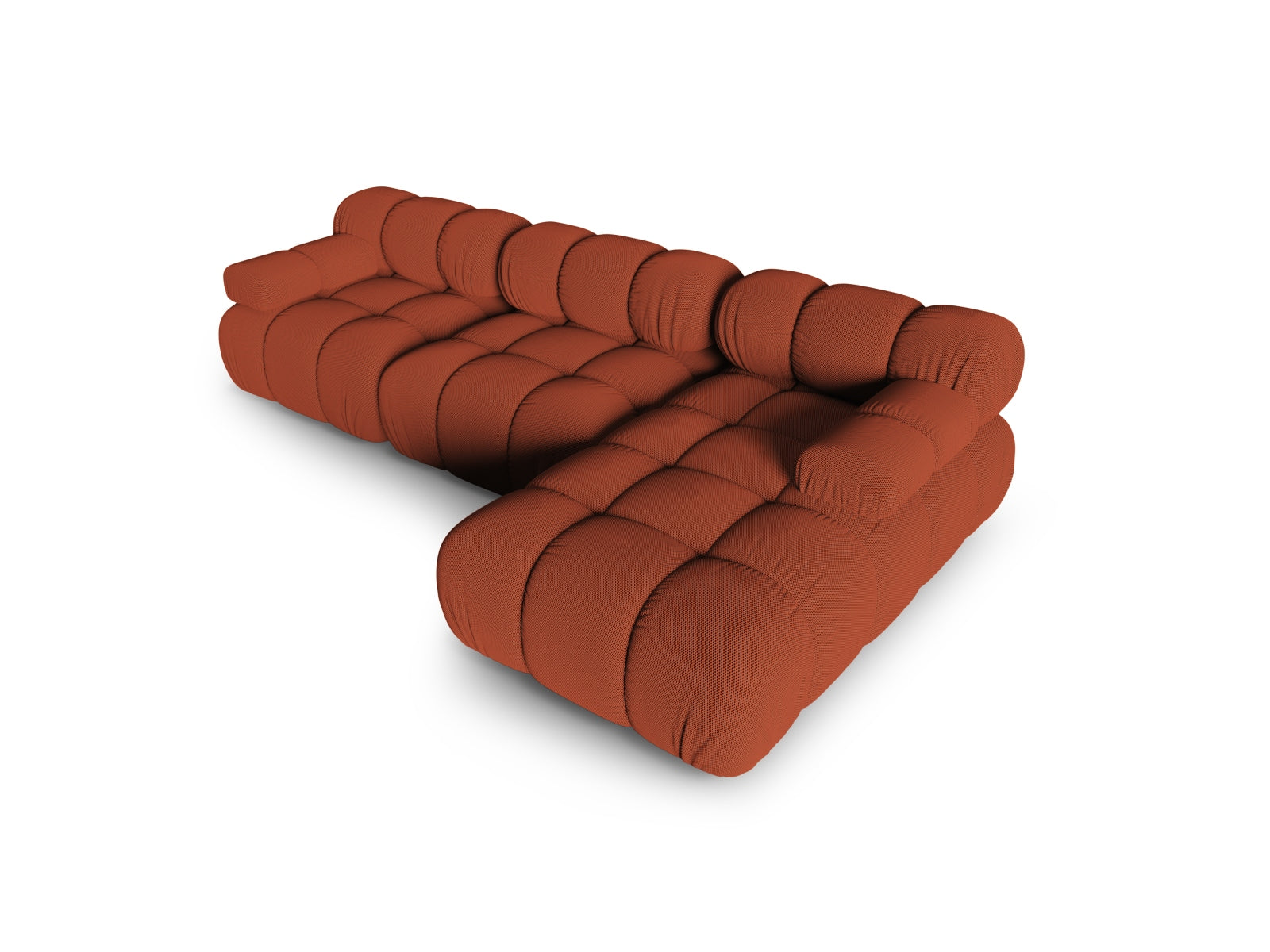 Bellis Modulares Ecksofa rechts 4 Sitzer 155cm in Brick präsentiert im Onlineshop von KAQTU Design AG. Ecksofa rechts ist von Micadoni