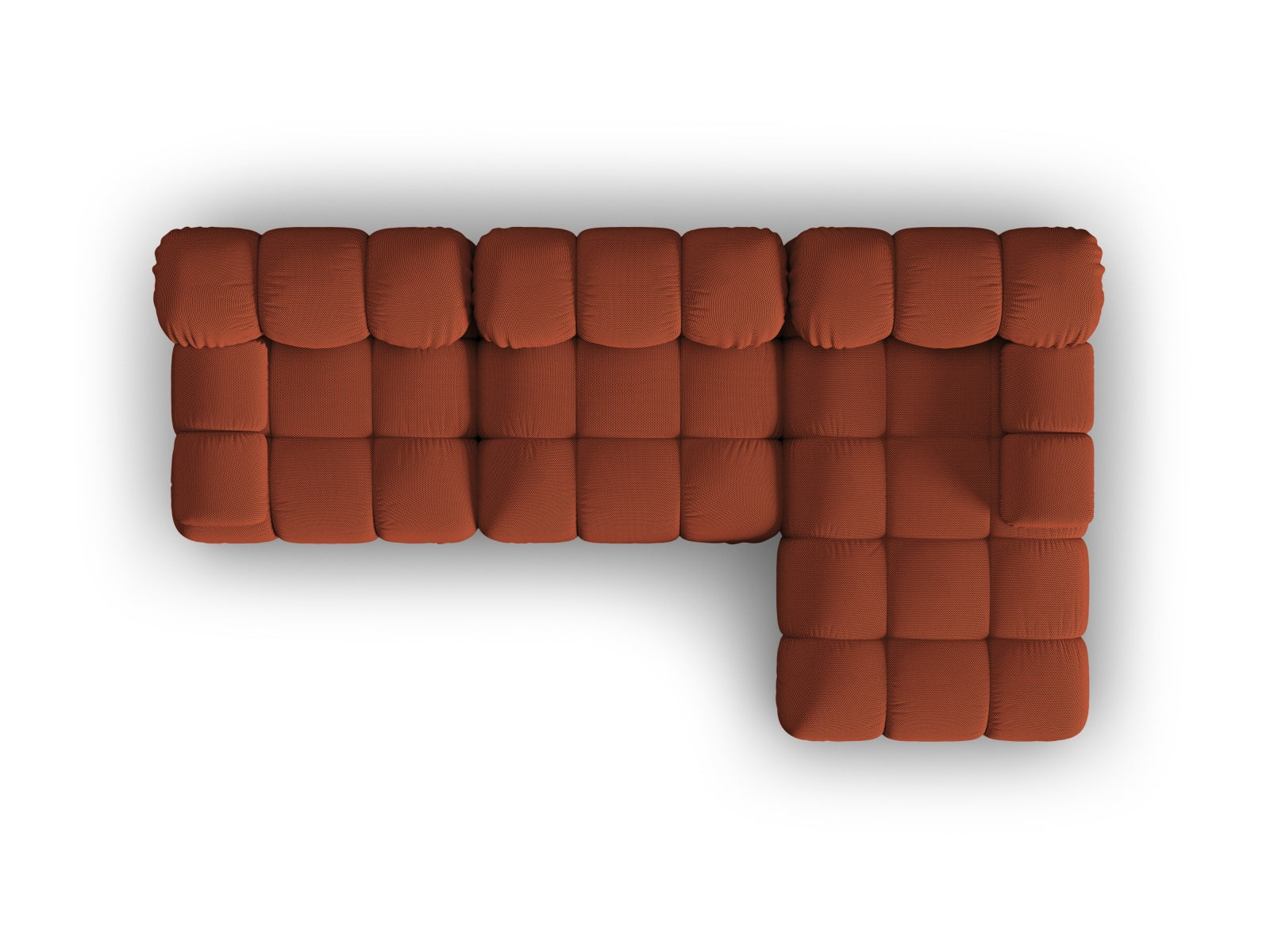 Modulares Ecksofa Bellis in Rechtsausführung, 4-Sitzer, 155 cm, perfekt für moderne Wohnkonzepte und gemütliche Entspannung.