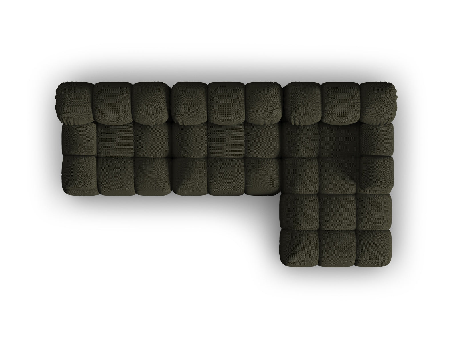 Elegantes Bellis Ecksofa in Amazon Green-Sonic, 4-Sitzer, 155cm, perfekt für moderne Wohnzimmer und gemütliche Abende.