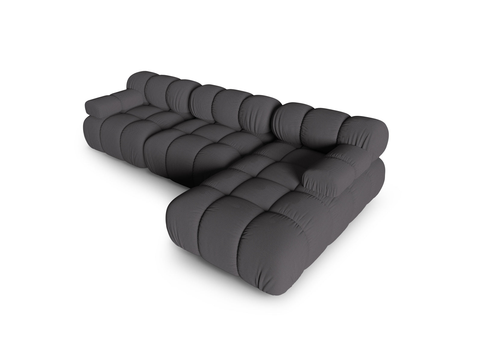 Modulares Bellis Ecksofa rechts, 4-Sitzer, 155 cm, in Espresso-Sonic, perfekt für moderne Wohnkonzepte und gemütliche Entspannung.