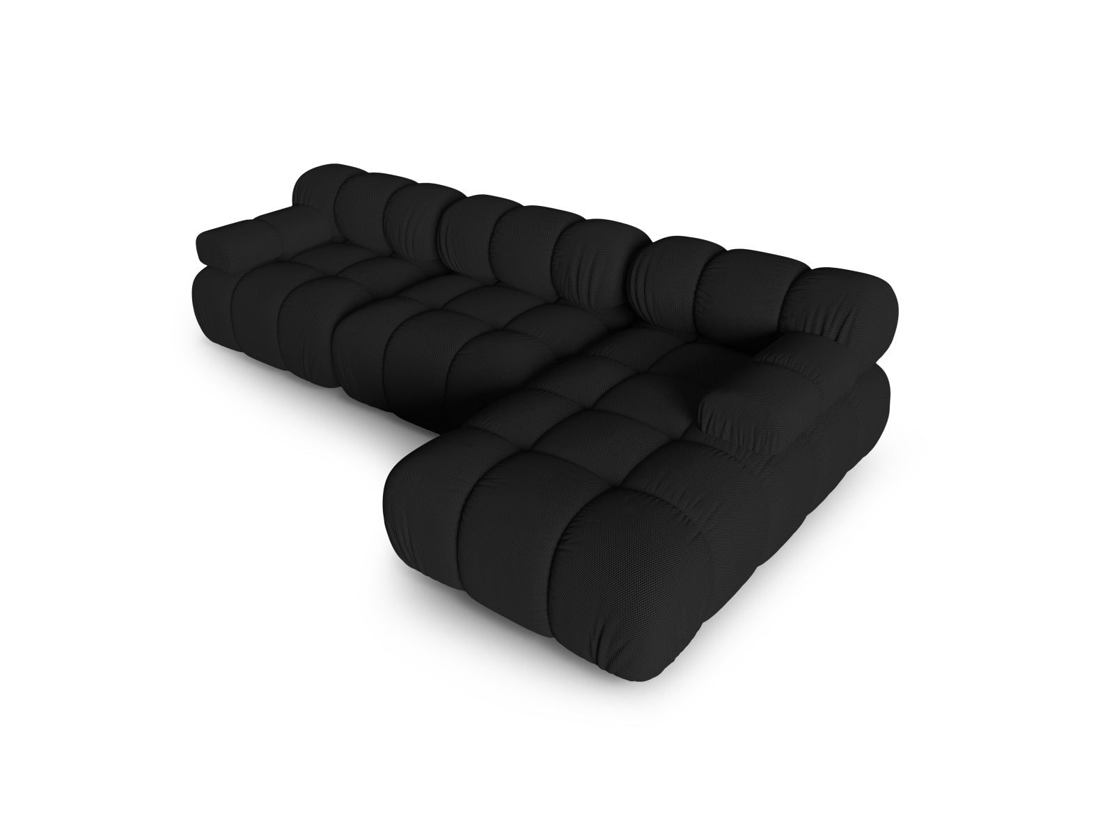 Bellis Modulares Ecksofa rechts 4 Sitzer 155cm in Black präsentiert im Onlineshop von KAQTU Design AG. Ecksofa rechts ist von Micadoni