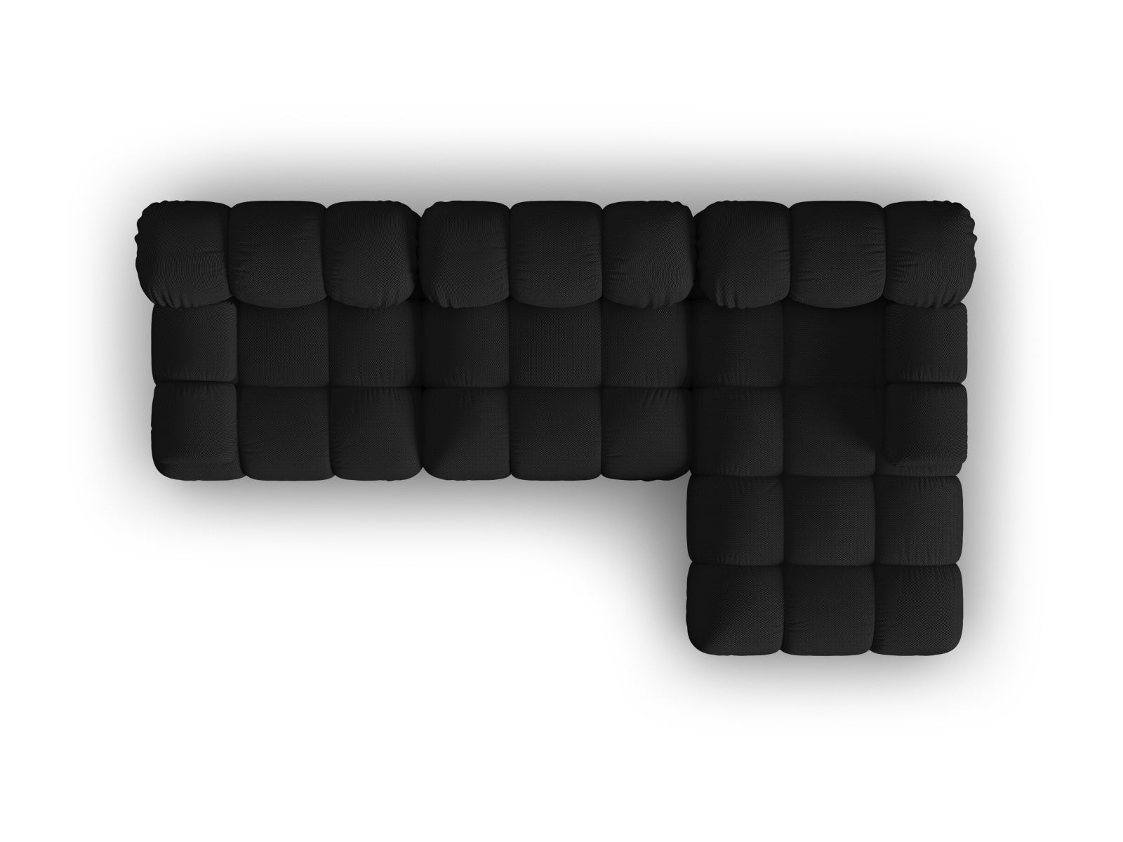 Bellis Modulares Ecksofa rechts 4 Sitzer 155cm in Black präsentiert im Onlineshop von KAQTU Design AG. Ecksofa rechts ist von Micadoni