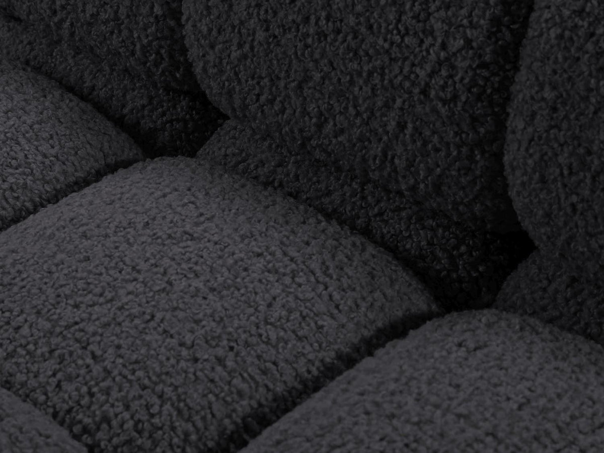 Bellis Boucle modulares Ecksofa rechts 4 Sitzer 155cm in Graphite-Rolf präsentiert im Onlineshop von KAQTU Design AG. L-Sofa rechts ist von Micadoni