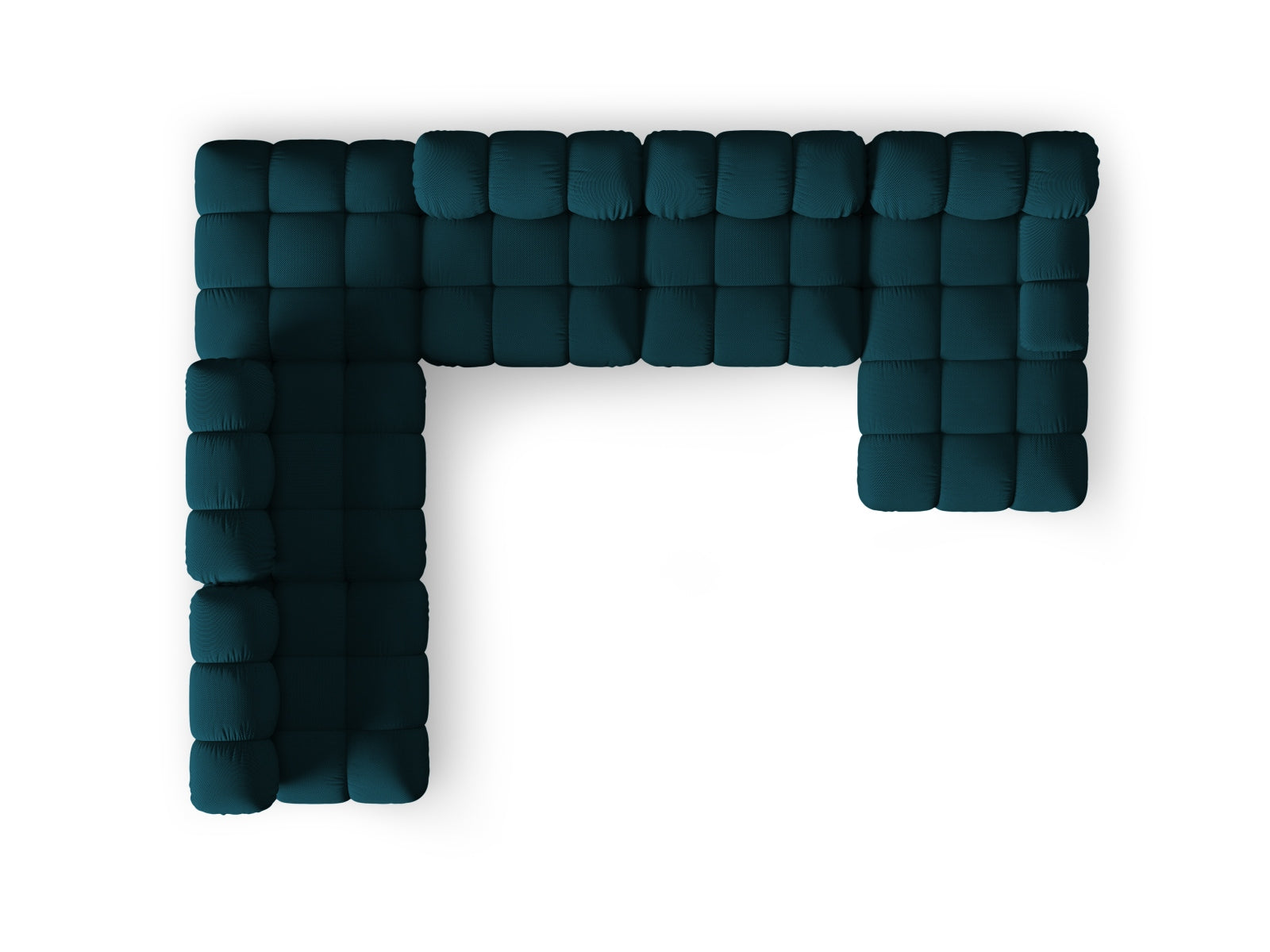 Bellis Modulares Panoramic Ecksofa links 7 Sitzer 282cm in Navy Blue präsentiert im Onlineshop von KAQTU Design AG. Ecksofa links ist von Micadoni