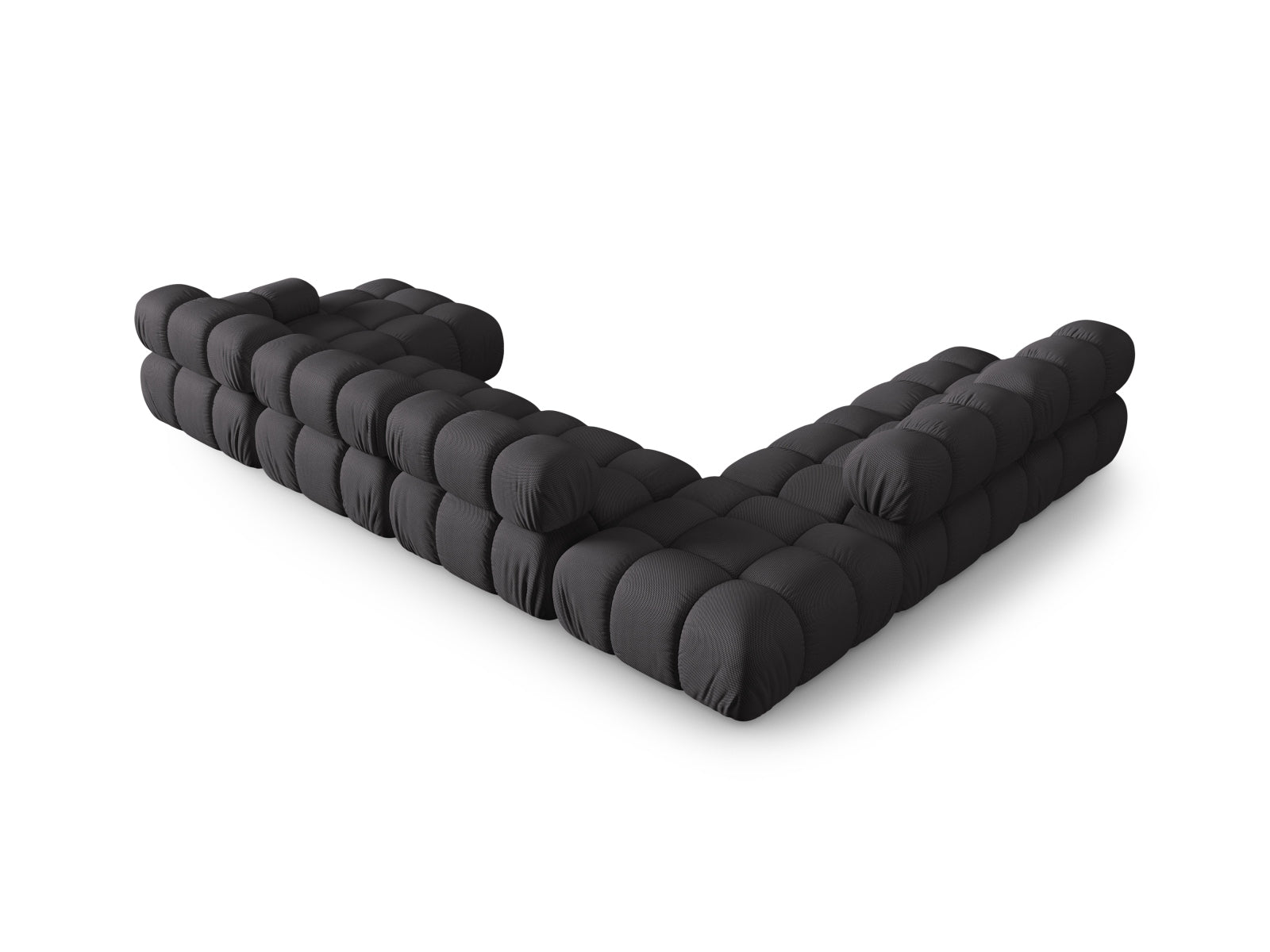 Elegantes Bellis Ecksofa links in Espresso-Sonic, 7 Sitzer, 282 cm, ideal für stilvolle Wohnräume und gesellige Abende.