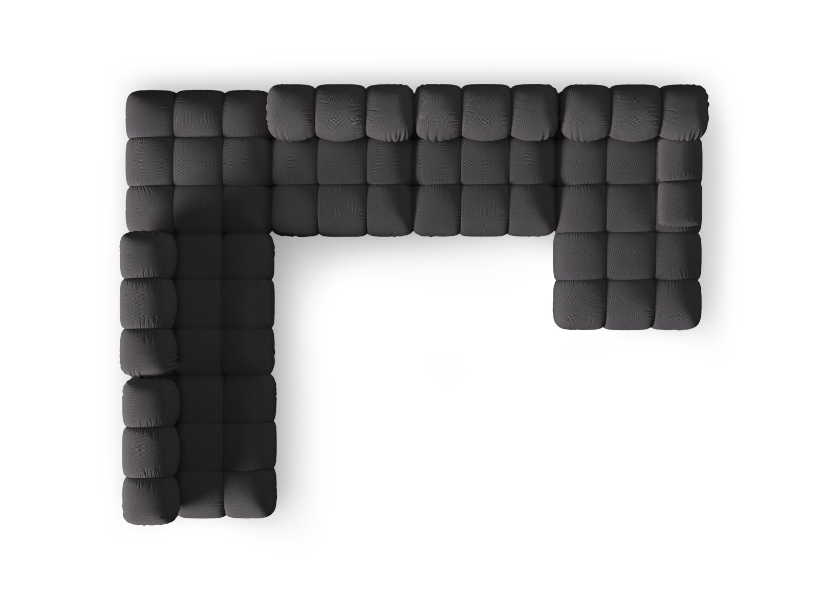 Bellis Modulares Panoramic Ecksofa links 7 Sitzer 282cm in Espresso präsentiert im Onlineshop von KAQTU Design AG. Ecksofa links ist von Micadoni