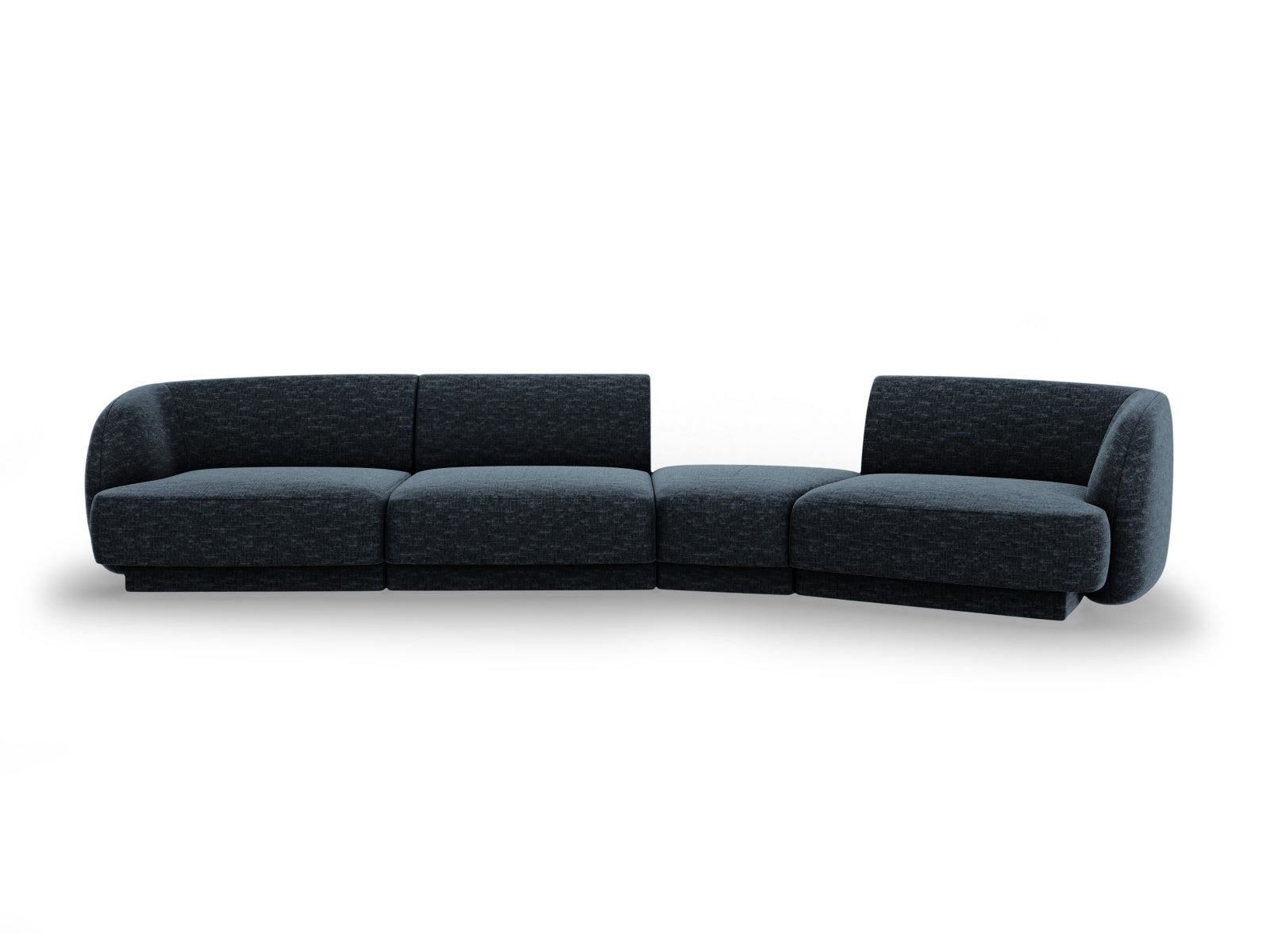 Miley Modulares Sofa rechts 4 Sitzer in Royal Blue präsentiert im Onlineshop von KAQTU Design AG. L-Sofa rechts ist von Micadoni