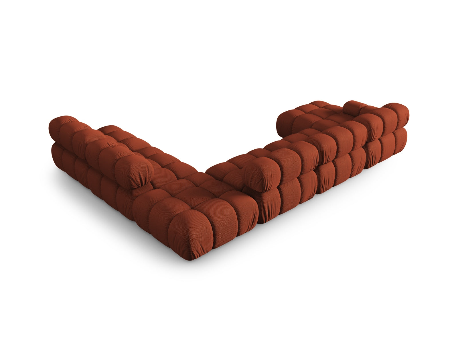 Elegantes, modulares Ecksofa Bellis in Brick-Sonic, 7 Sitzer, 282 cm, ideal für stilvolle Wohnräume, erhältlich bei Micadoni.