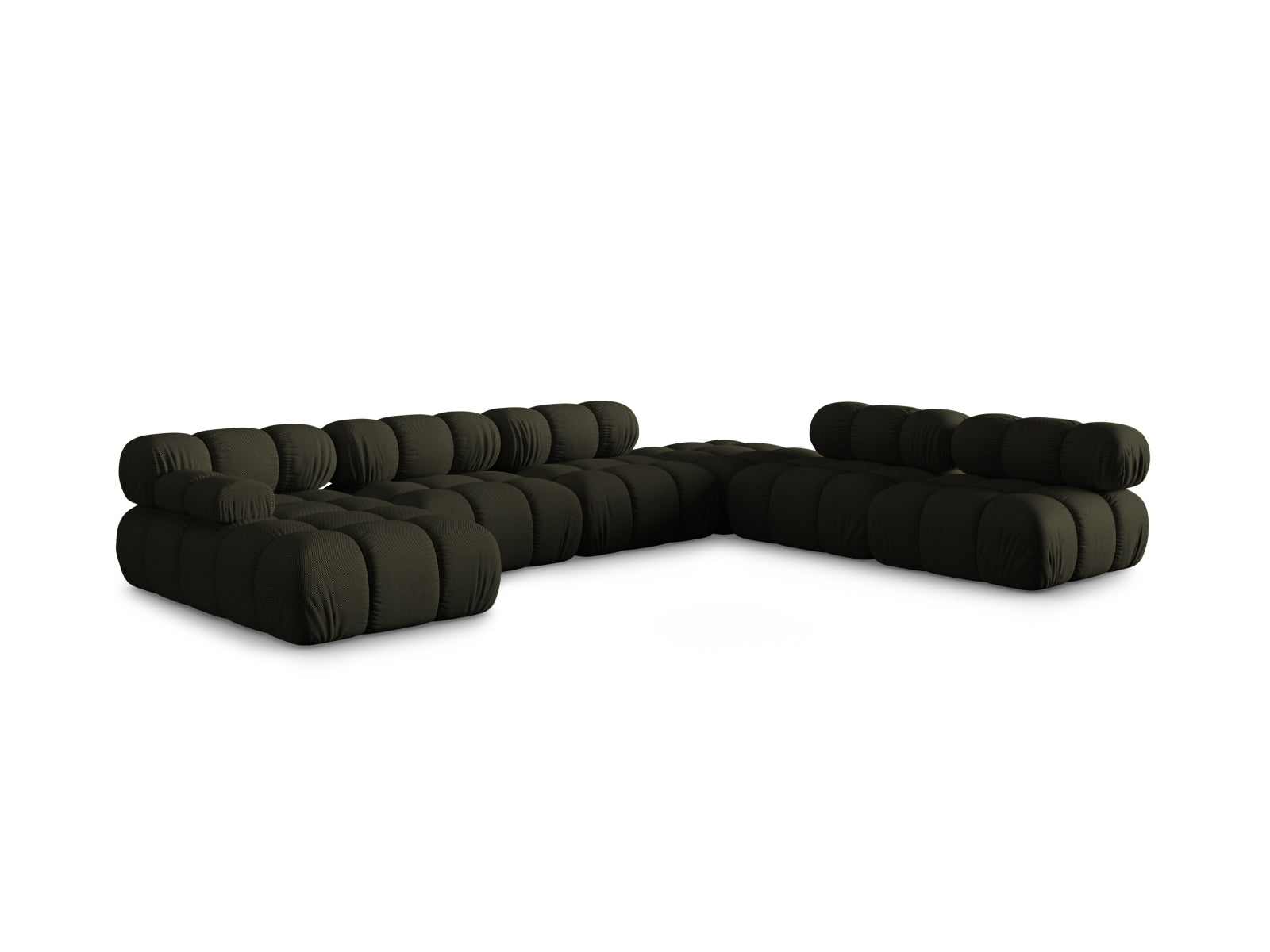 Bellis Modulares Panoramic Ecksofa rechts 7 Sitzer 282cm in Amazon Green präsentiert im Onlineshop von KAQTU Design AG. Ecksofa rechts ist von Micadoni